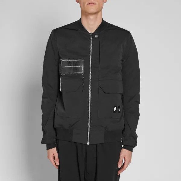 Rick Owens Drkshdw Rick Owens Drkshdw Patch Bomber Size US L / EU 52-54 / 3 - 2 Thumbnail
