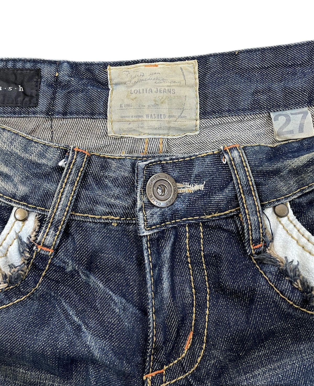 Japanese Brand VINTAGE RARE LOLITA BRUSH BOOTCUT JEANS SIZE 31X30 Size 31" - 9 Thumbnail