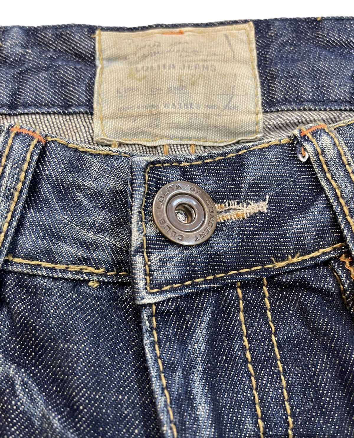 Japanese Brand VINTAGE RARE LOLITA BRUSH BOOTCUT JEANS SIZE 31X30 Size 31" - 8 Thumbnail