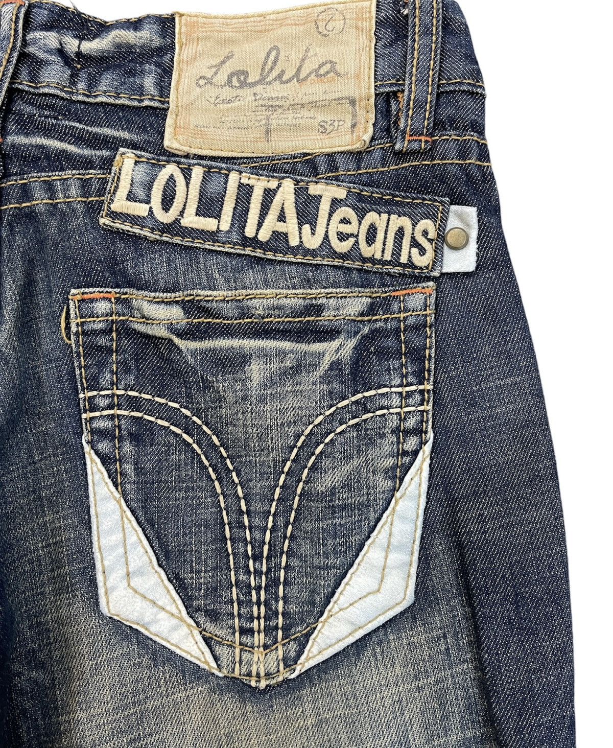 Japanese Brand VINTAGE RARE LOLITA BRUSH BOOTCUT JEANS SIZE 31X30 Size 31" - 14 Thumbnail