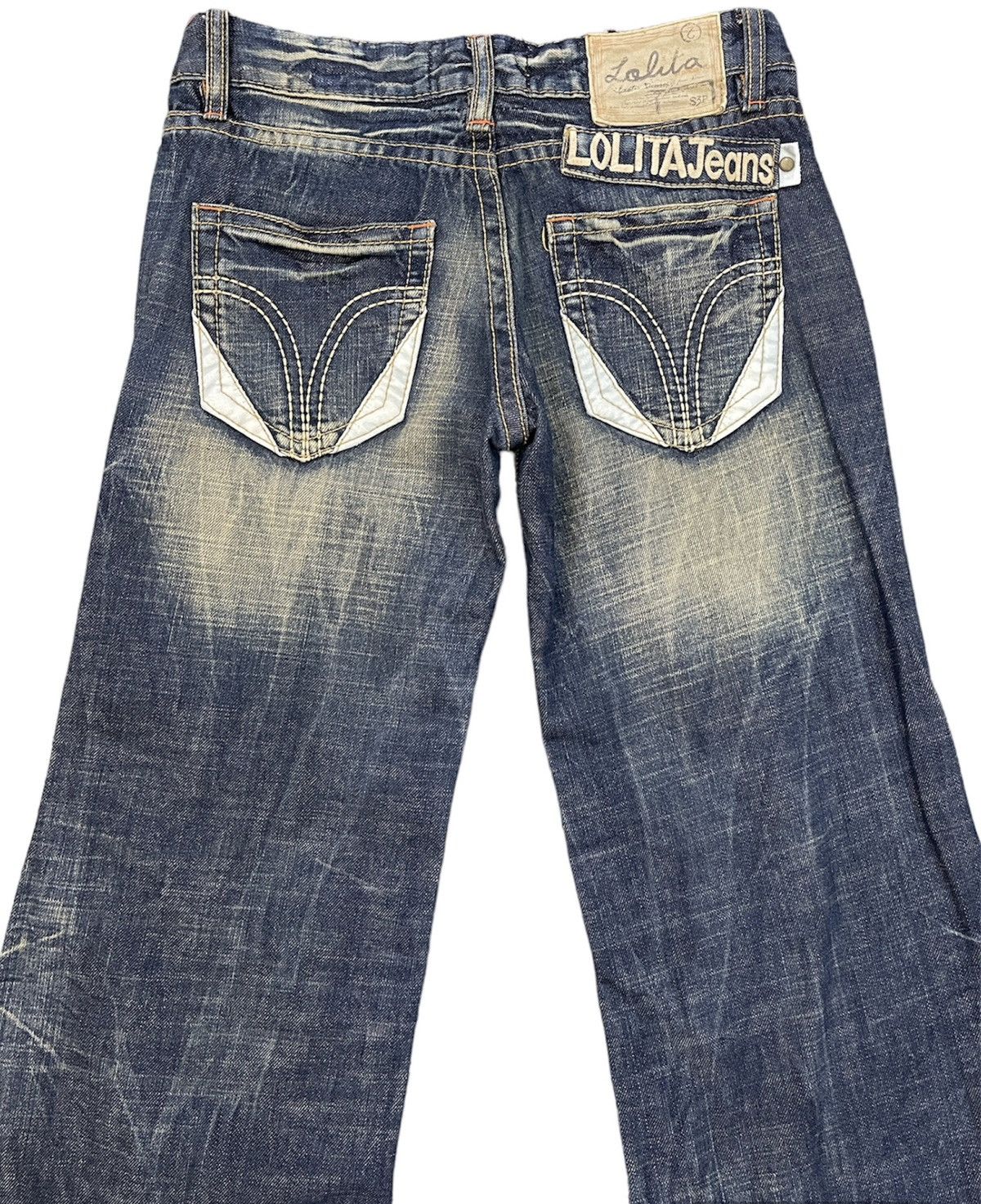 Japanese Brand VINTAGE RARE LOLITA BRUSH BOOTCUT JEANS SIZE 31X30 Size 31" - 12 Thumbnail