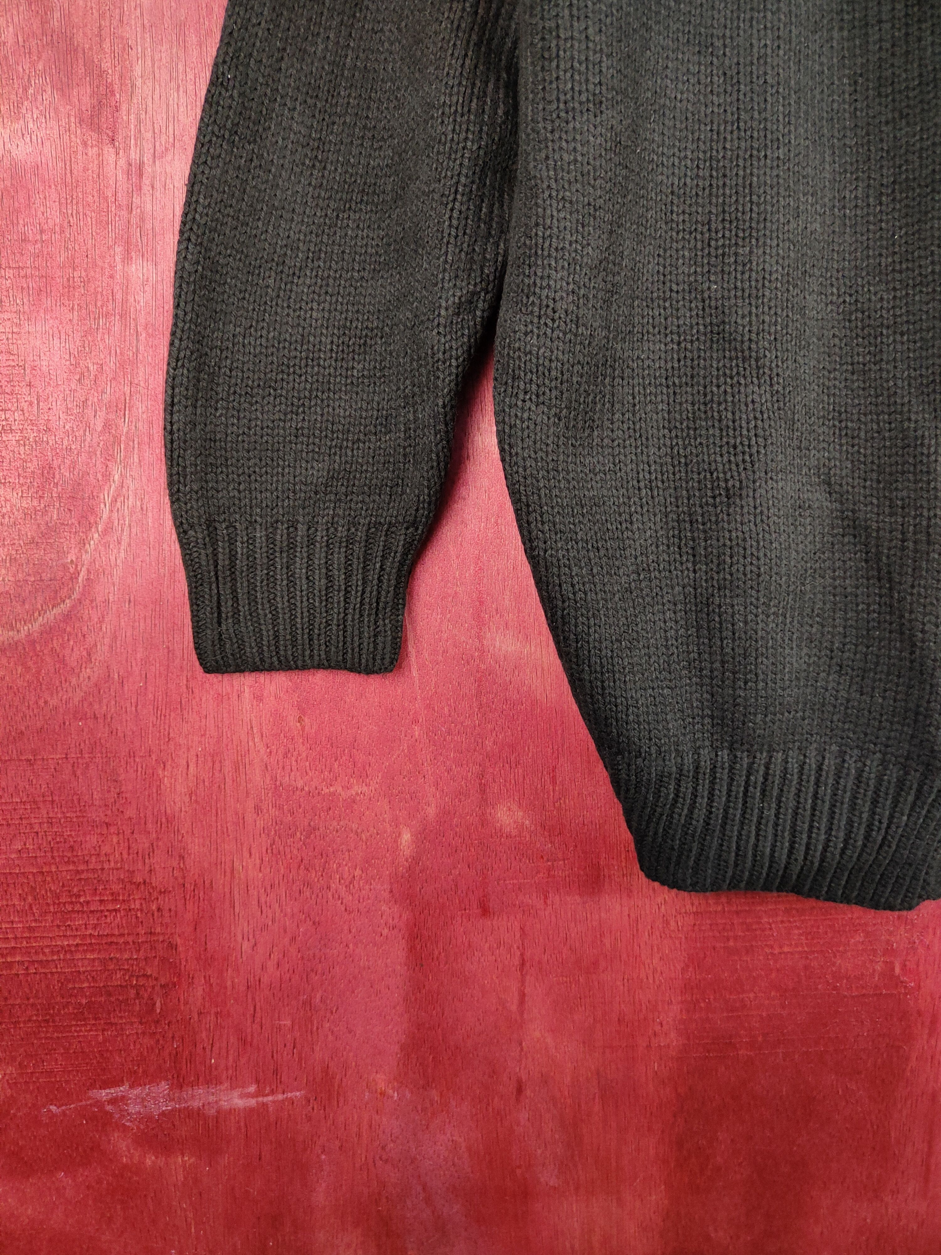 Homespun Knitwear Azul by Moussy Black Knitwear Cardigan #187B Size L / US 10 / IT 46 - 4 Thumbnail