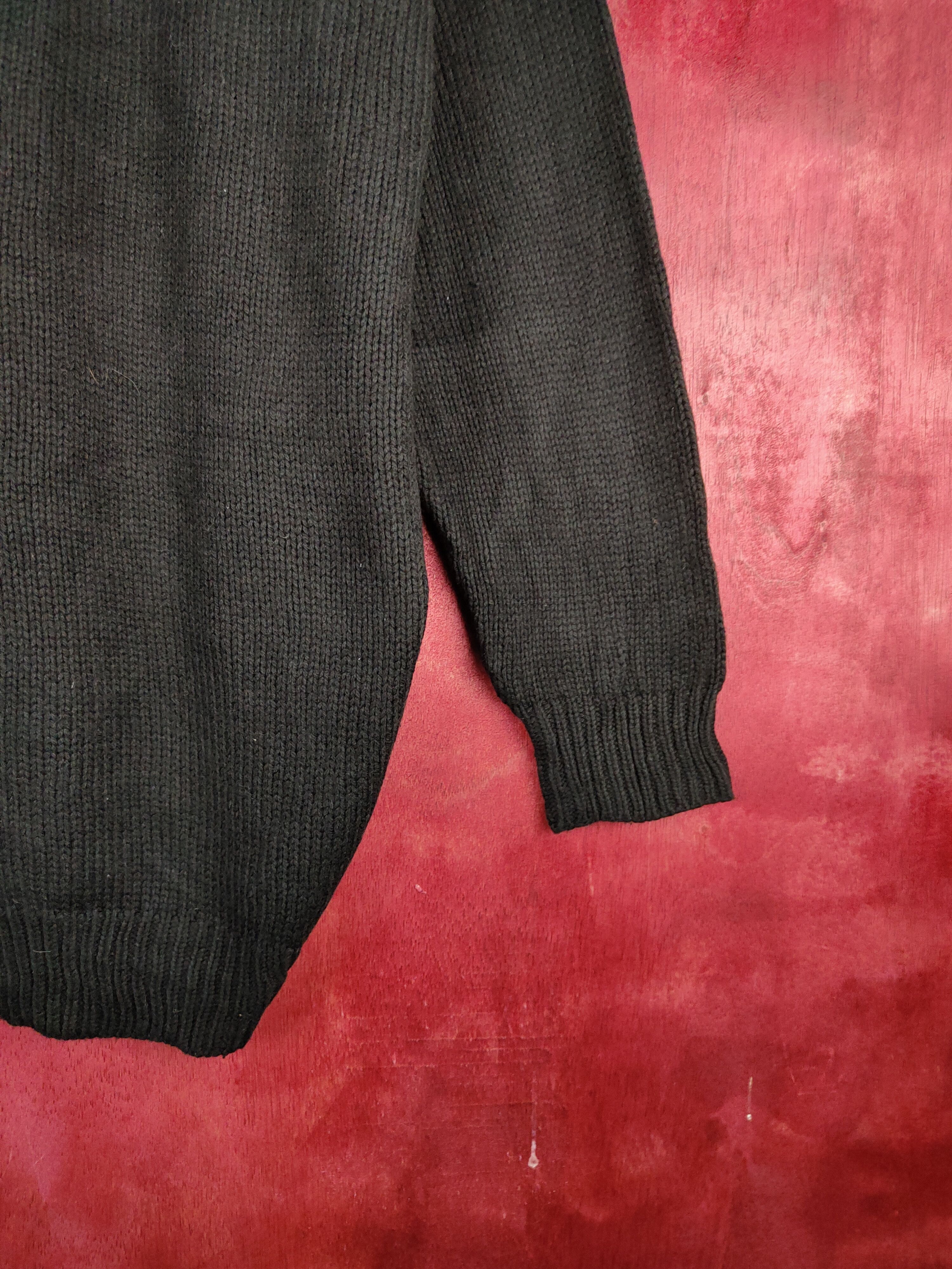 Homespun Knitwear Azul by Moussy Black Knitwear Cardigan #187B Size L / US 10 / IT 46 - 6 Thumbnail