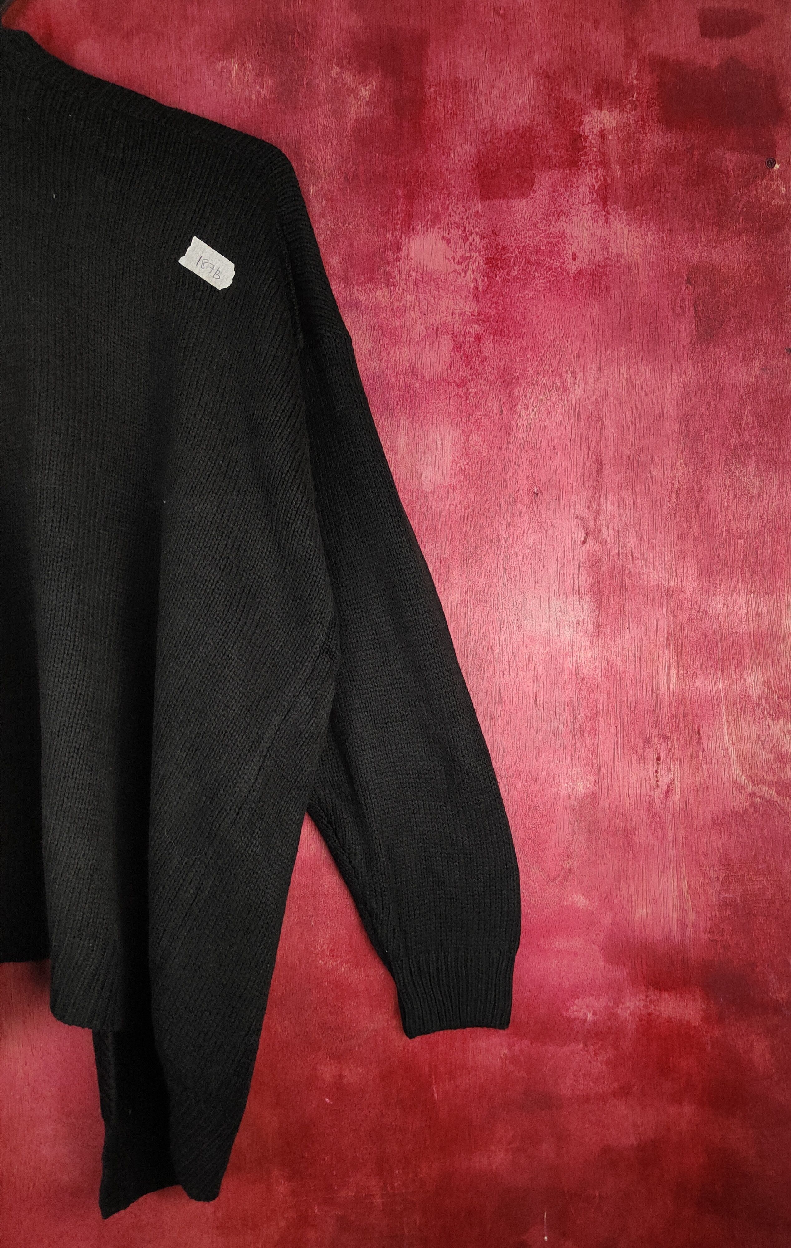 Homespun Knitwear Azul by Moussy Black Knitwear Cardigan #187B Size L / US 10 / IT 46 - 9 Thumbnail