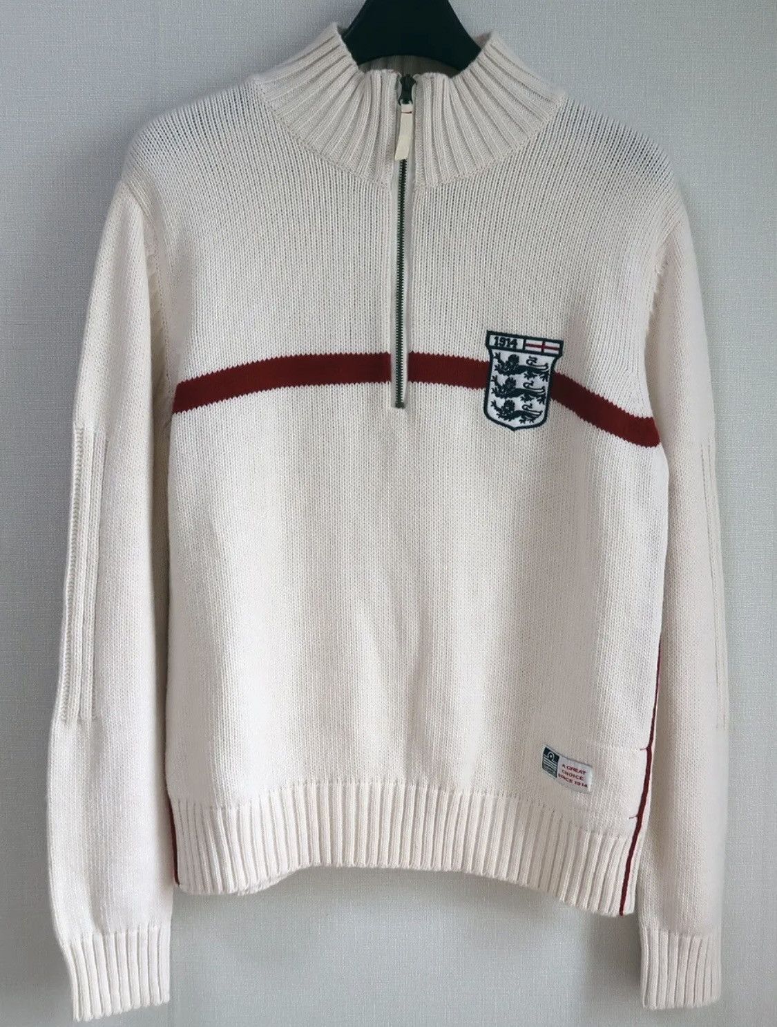 vintage England Admiral Football Sweater Pullover Top