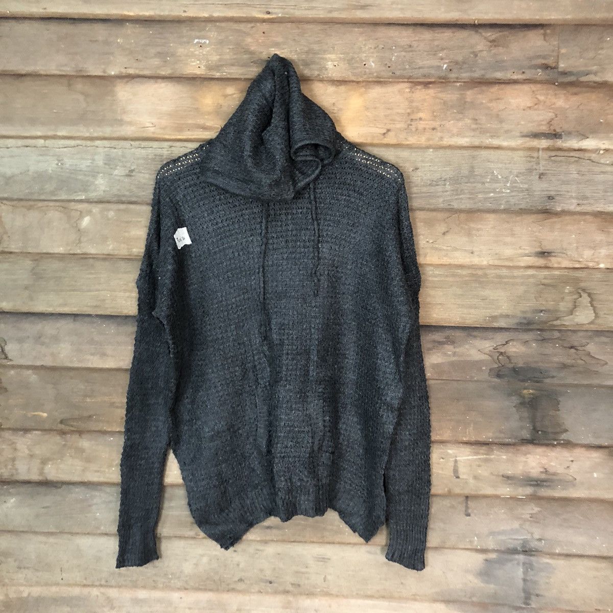 image of Homespun Knitwear x Rue 21 Black Knitwear Hoodie 425B, Women's (Size XL)