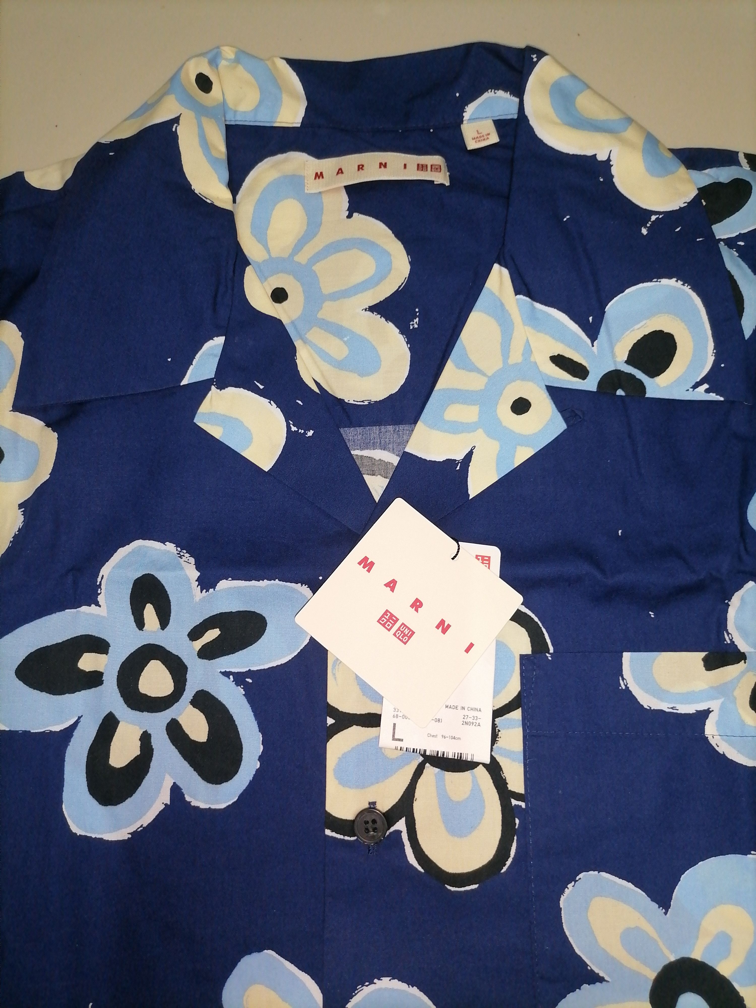 Marni × Uniqlo Uniqlo x Marni Oversized Open Collar Shirt Size US L / EU 52-54 / 3 - 2 Thumbnail