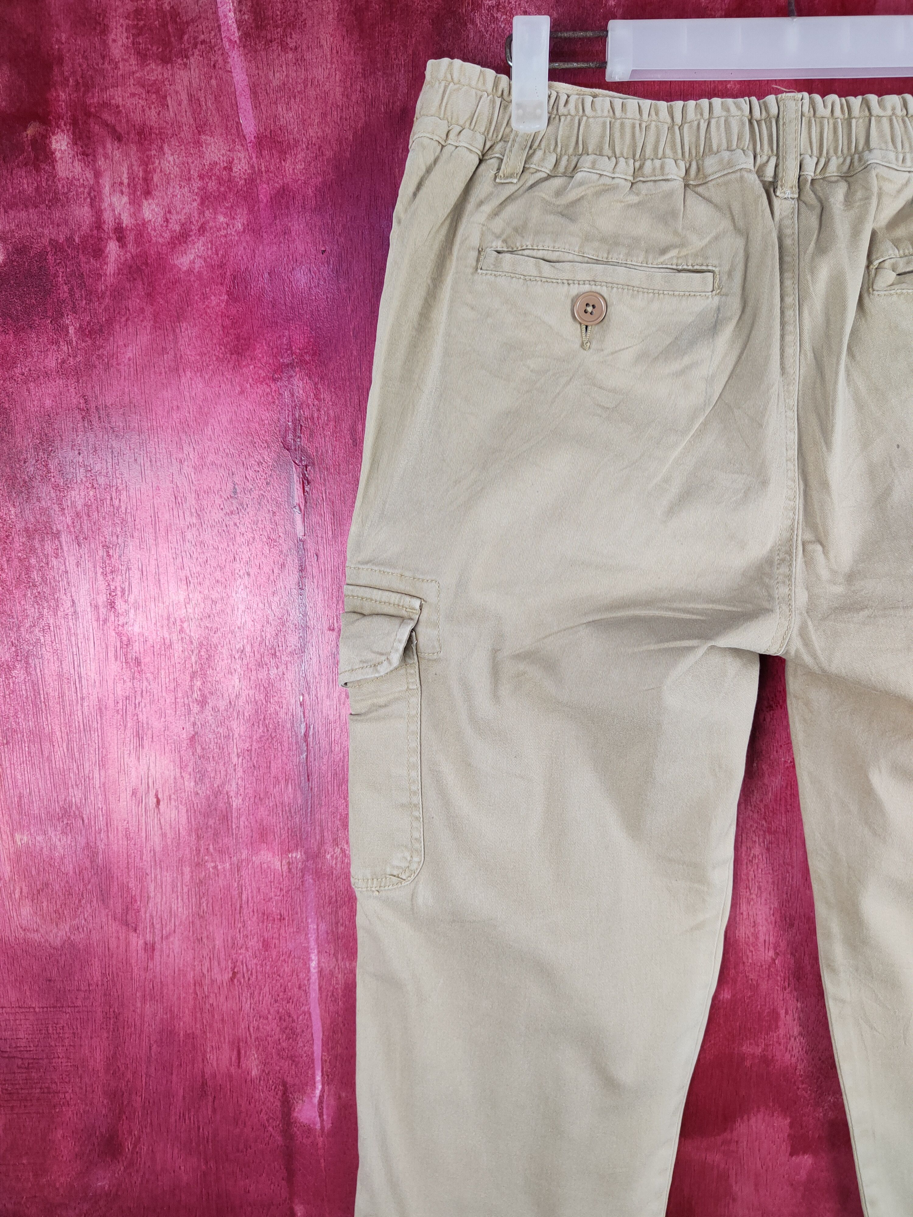 Vintage Japanese Brand Cream Multi Pocket Tactical Cargo Pants #193B Size US 30 / EU 46 - 9 Thumbnail