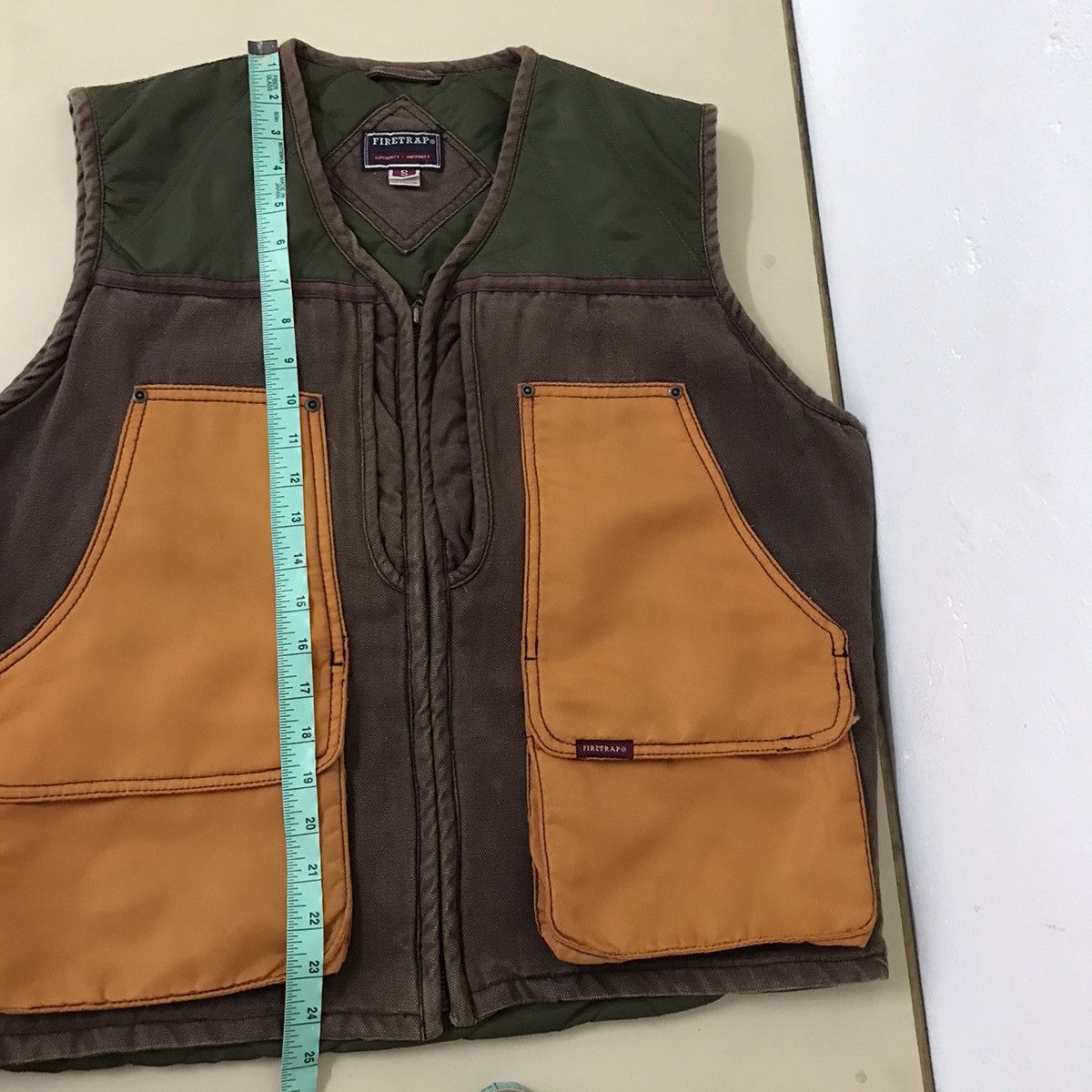 Firetrap Vintage 90s Firetrap Utility Multicolour Rugged Vest Size US S / EU 44-46 / 1 - 10 Thumbnail