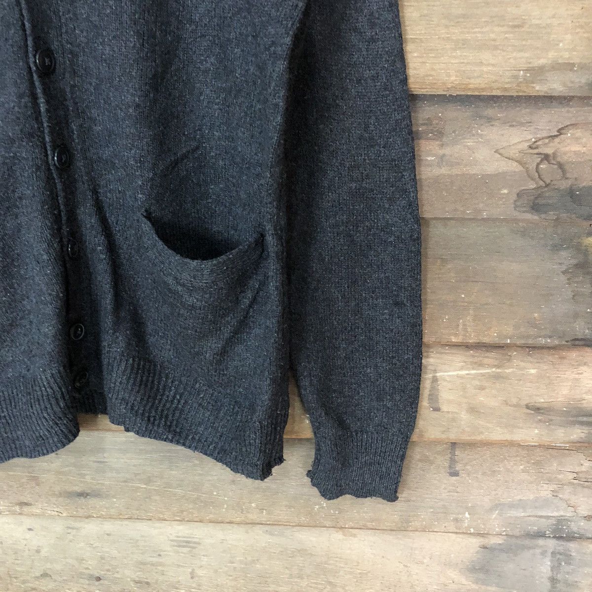 Japanese Brand GU Japanese Brand Black Cardigan knitwear #079B Size M / US 6-8 / IT 42-44 - 5 Thumbnail