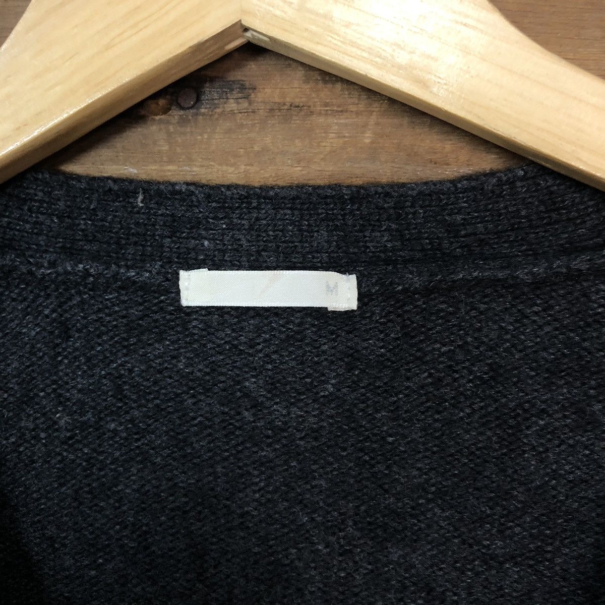 Japanese Brand GU Japanese Brand Black Cardigan knitwear #079B Size M / US 6-8 / IT 42-44 - 7 Thumbnail