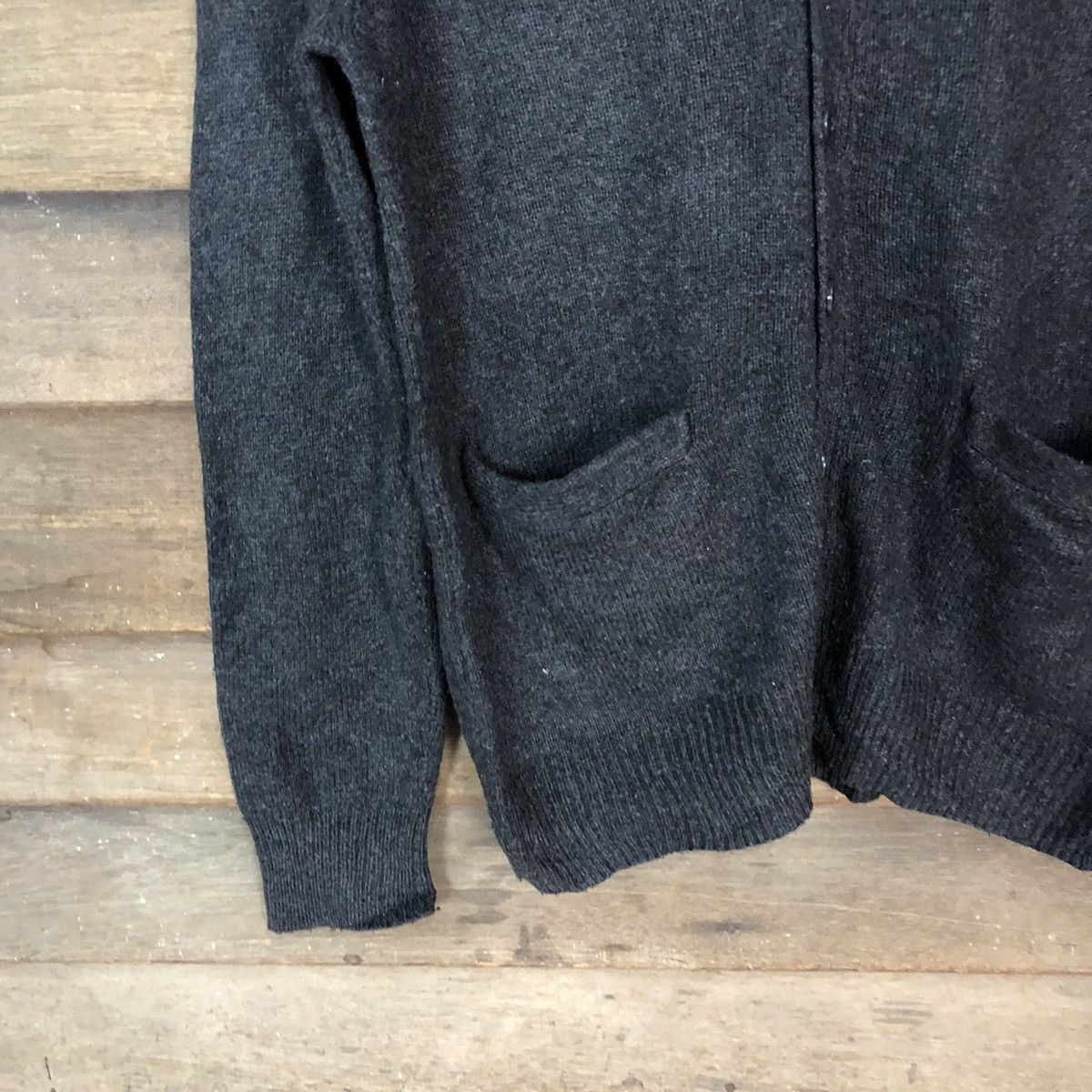 Japanese Brand GU Japanese Brand Black Cardigan knitwear #079B Size M / US 6-8 / IT 42-44 - 4 Thumbnail