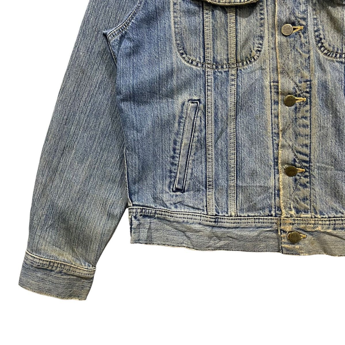 Lee × Vintage Rare Vtg 80s LEE Riders Distressed Denim Trucker Jacket Size US L / EU 52-54 / 3 - 6 Thumbnail