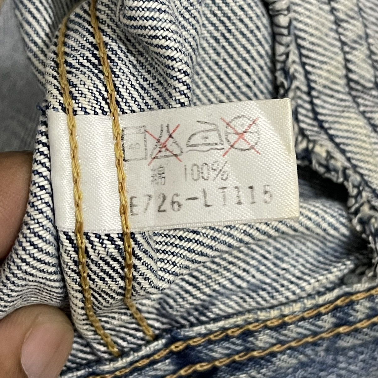 Lee × Vintage Rare Vtg 80s LEE Riders Distressed Denim Trucker Jacket Size US L / EU 52-54 / 3 - 14 Thumbnail