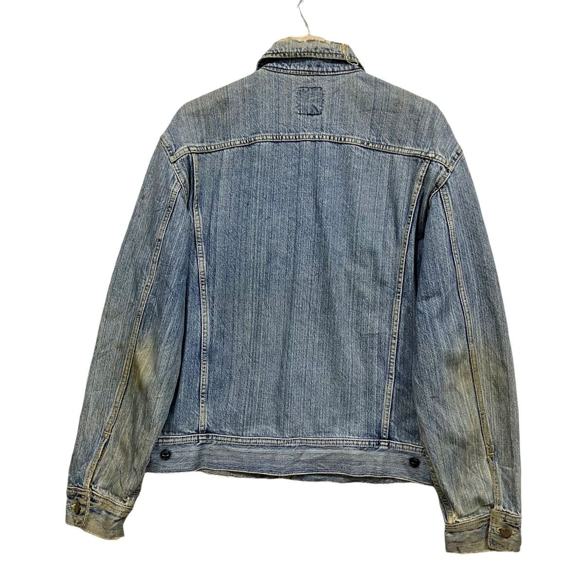 Lee × Vintage Rare Vtg 80s LEE Riders Distressed Denim Trucker Jacket Size US L / EU 52-54 / 3 - 9 Thumbnail