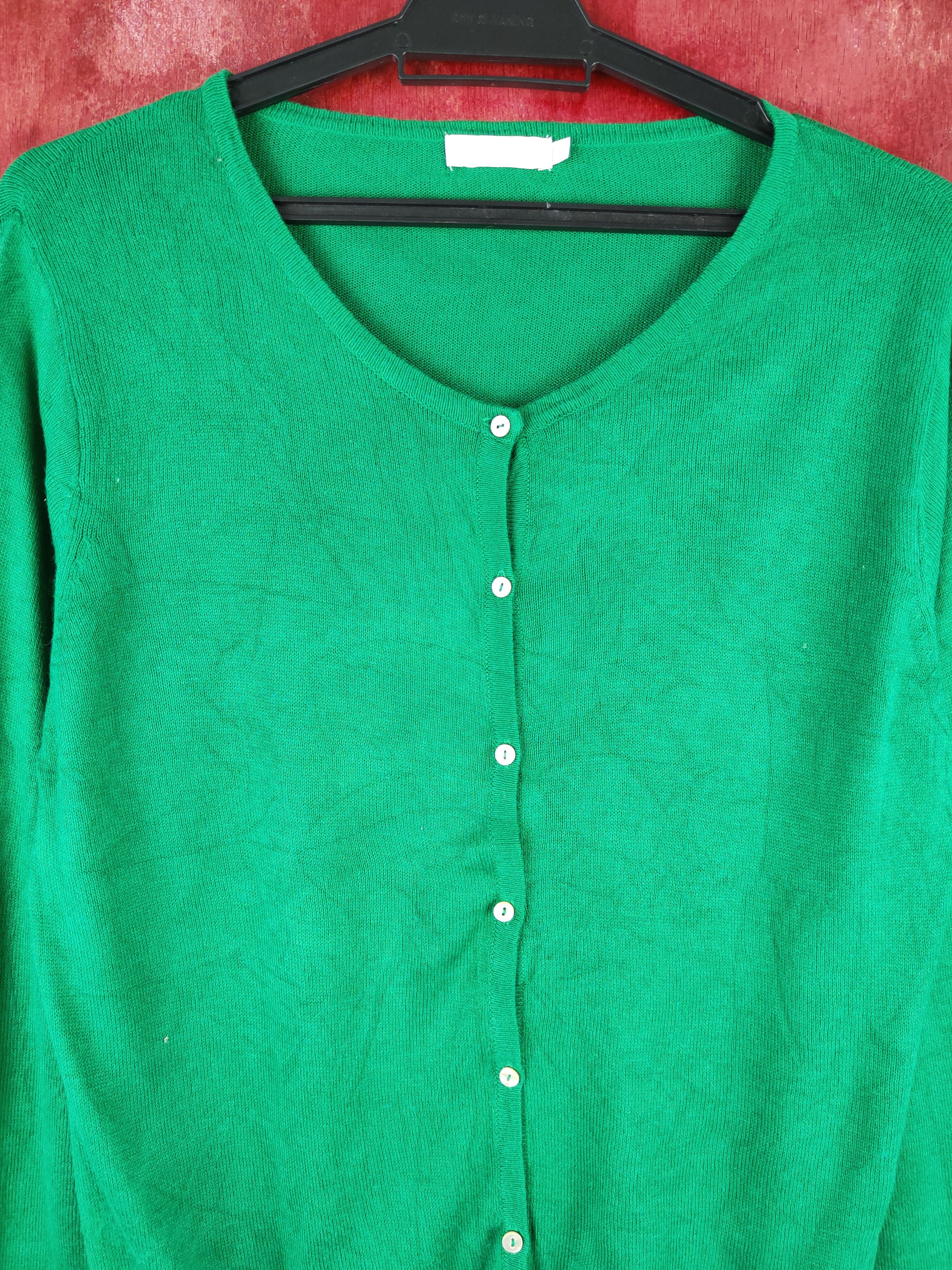 Japanese Brand Earth Music & Ecology Green Cardigan #S911 Size M / US 6-8 / IT 42-44 - 2 Thumbnail