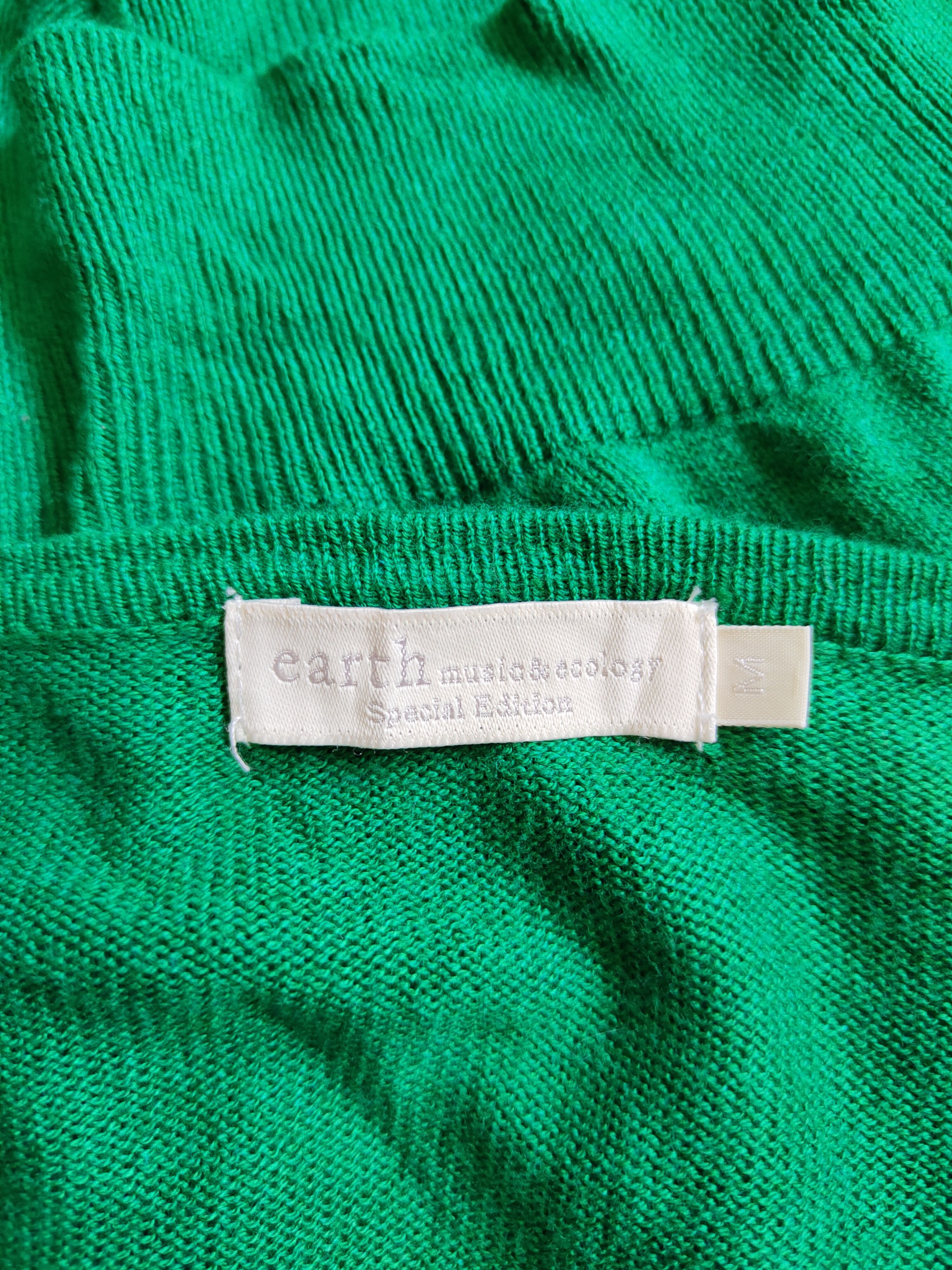 Japanese Brand Earth Music & Ecology Green Cardigan #S911 Size M / US 6-8 / IT 42-44 - 11 Thumbnail