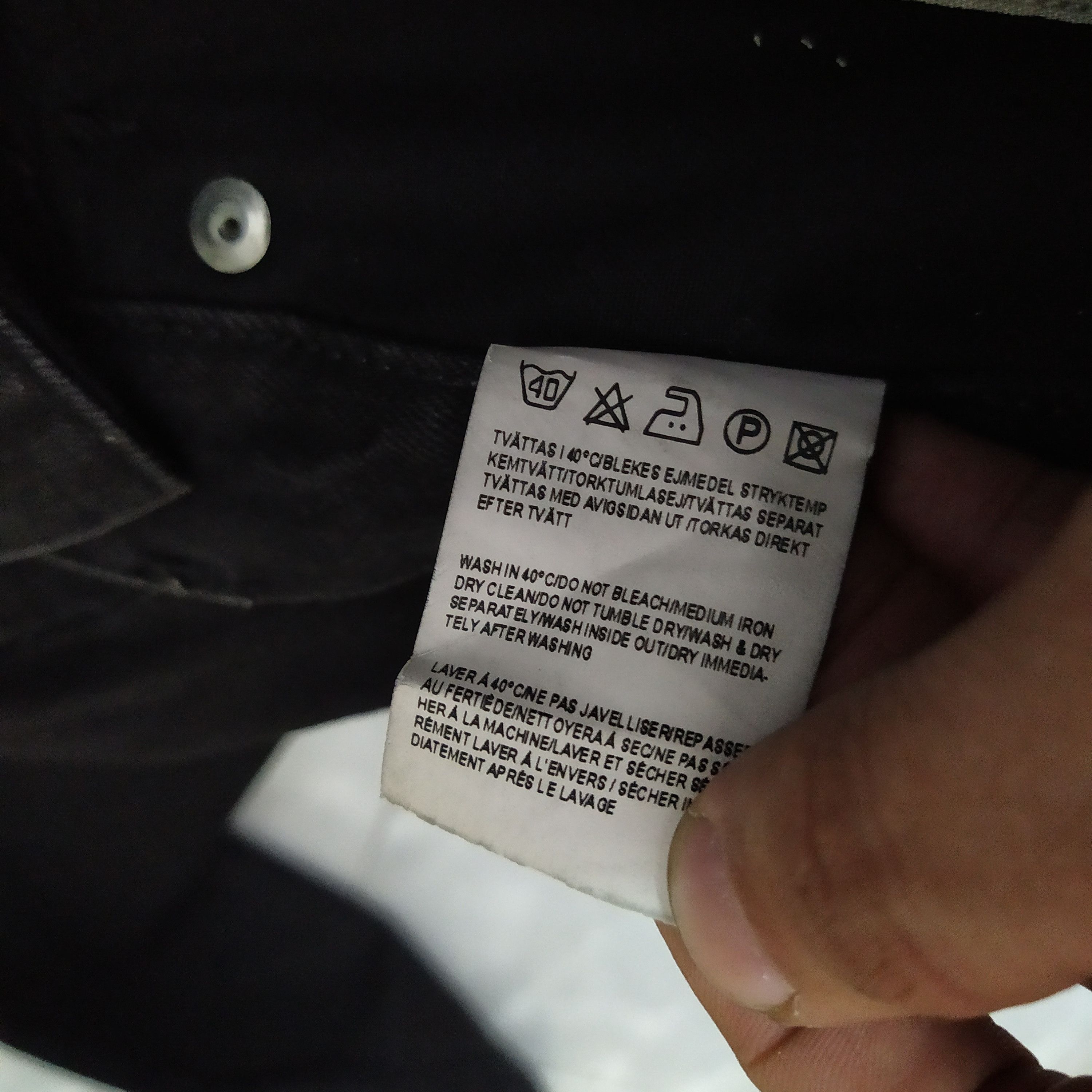 Acne Studios ACNE JEANS SUPER BLACK DENIM (D120) Size US 30 / EU 46 - 8 Thumbnail