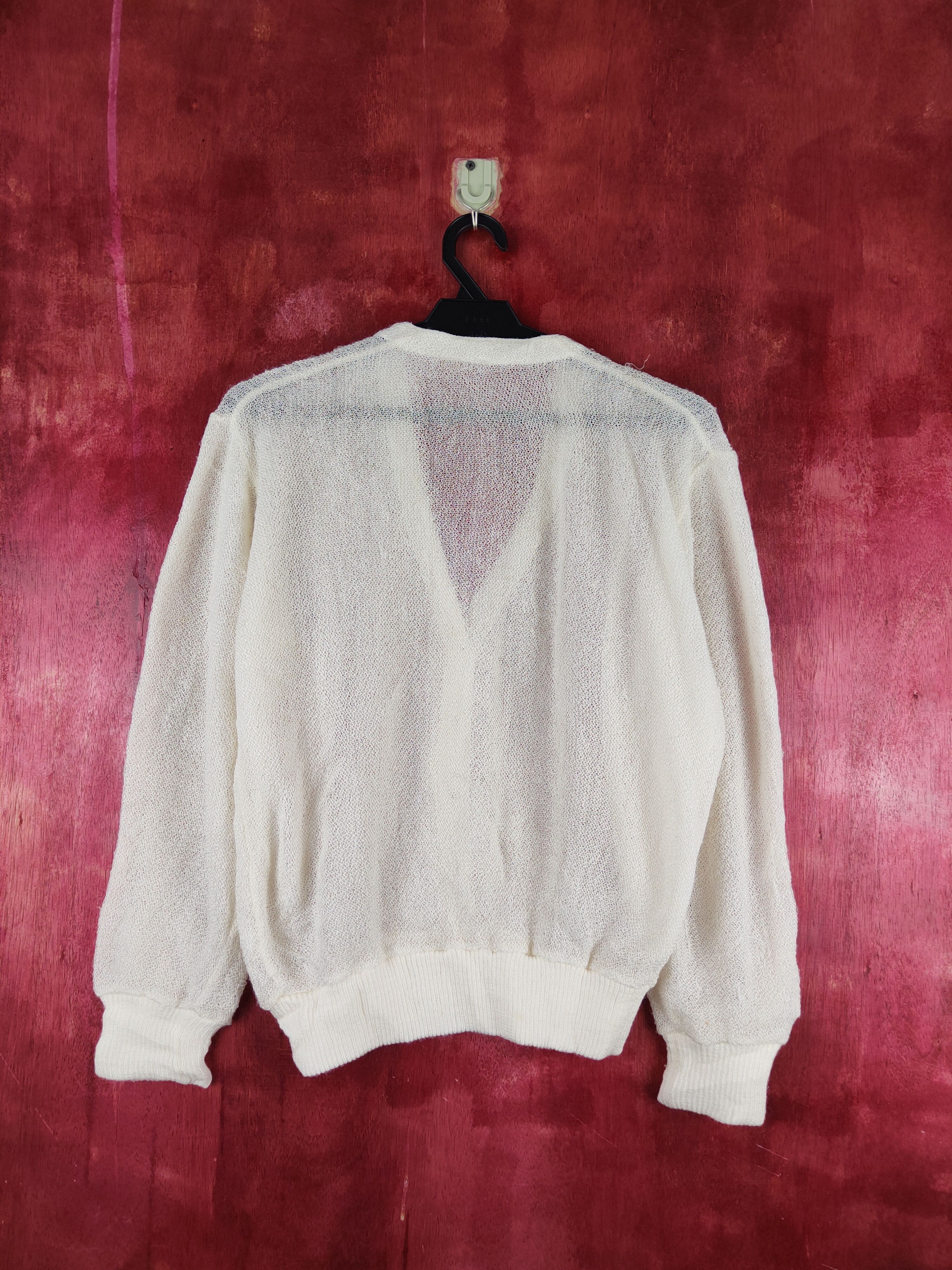 Japanese Brand Japanese Brand Ivory Crochet Meshnet Cardigan #S891 Size M / US 6-8 / IT 42-44 - 7 Thumbnail