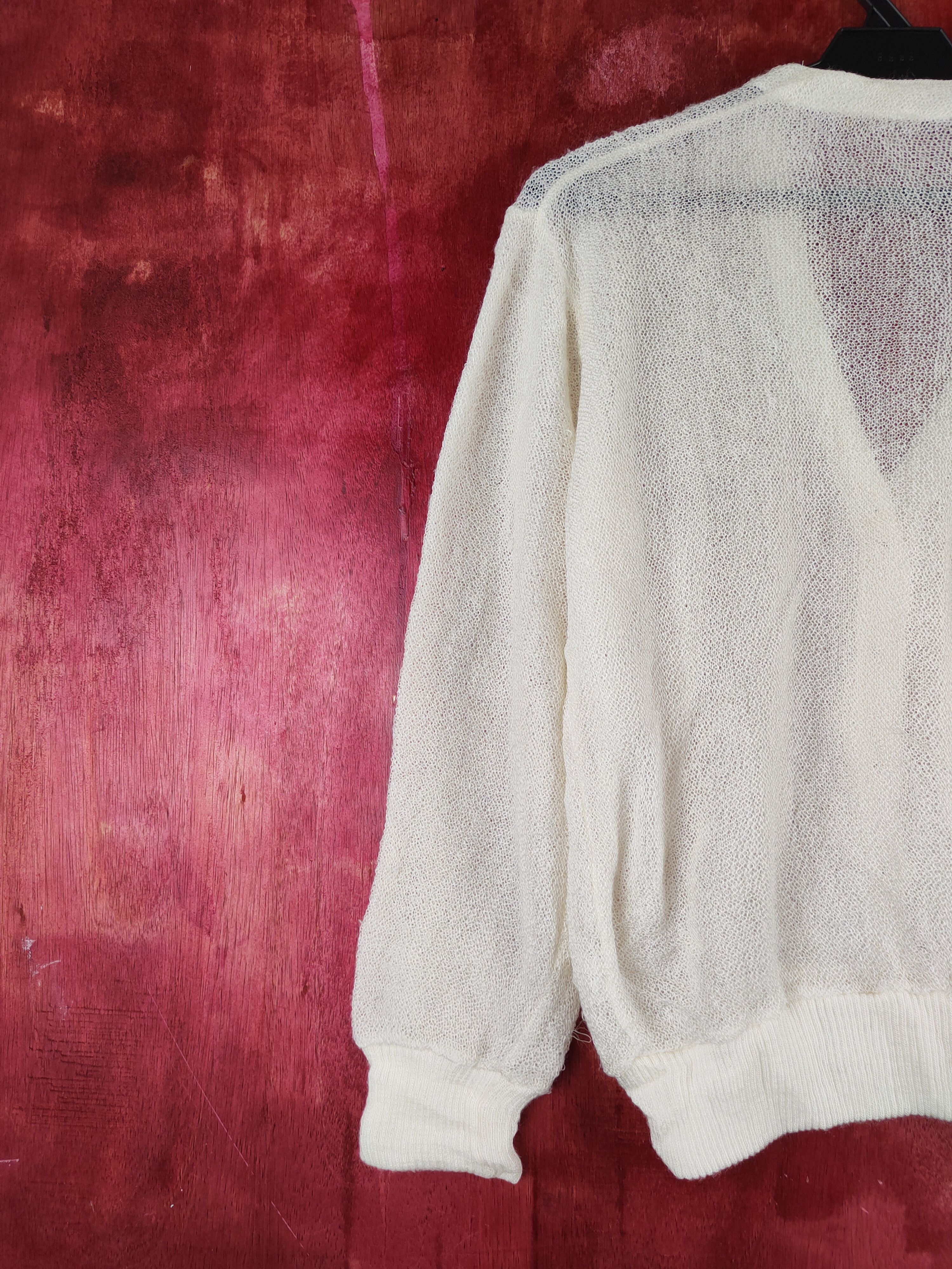 Japanese Brand Japanese Brand Ivory Crochet Meshnet Cardigan #S891 Size M / US 6-8 / IT 42-44 - 8 Thumbnail
