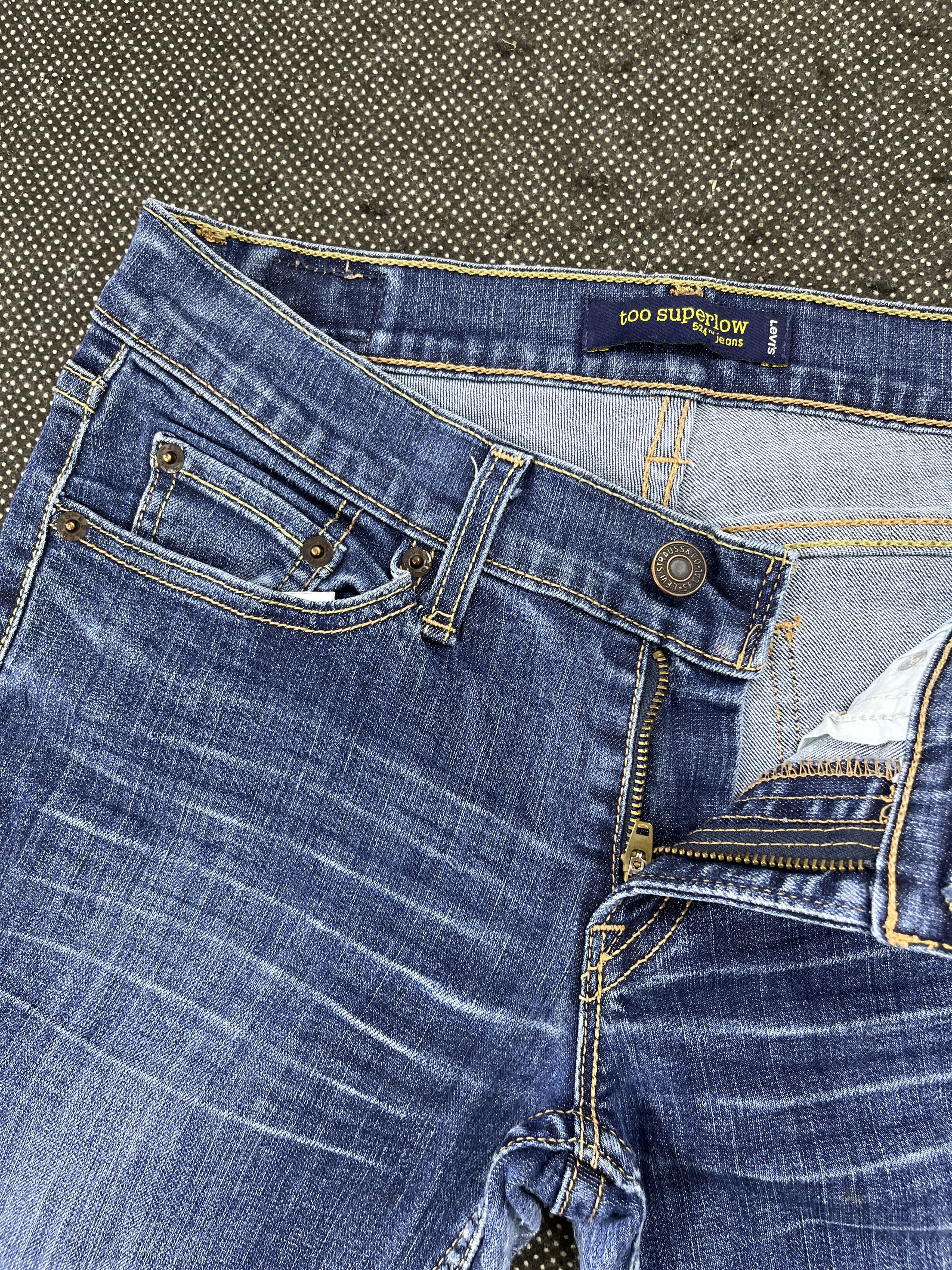 Levi's × Vintage Vintage Levis 524 Too Superlow Jeans JP096 Size 28" / US 6 / IT 42 - 5 Thumbnail