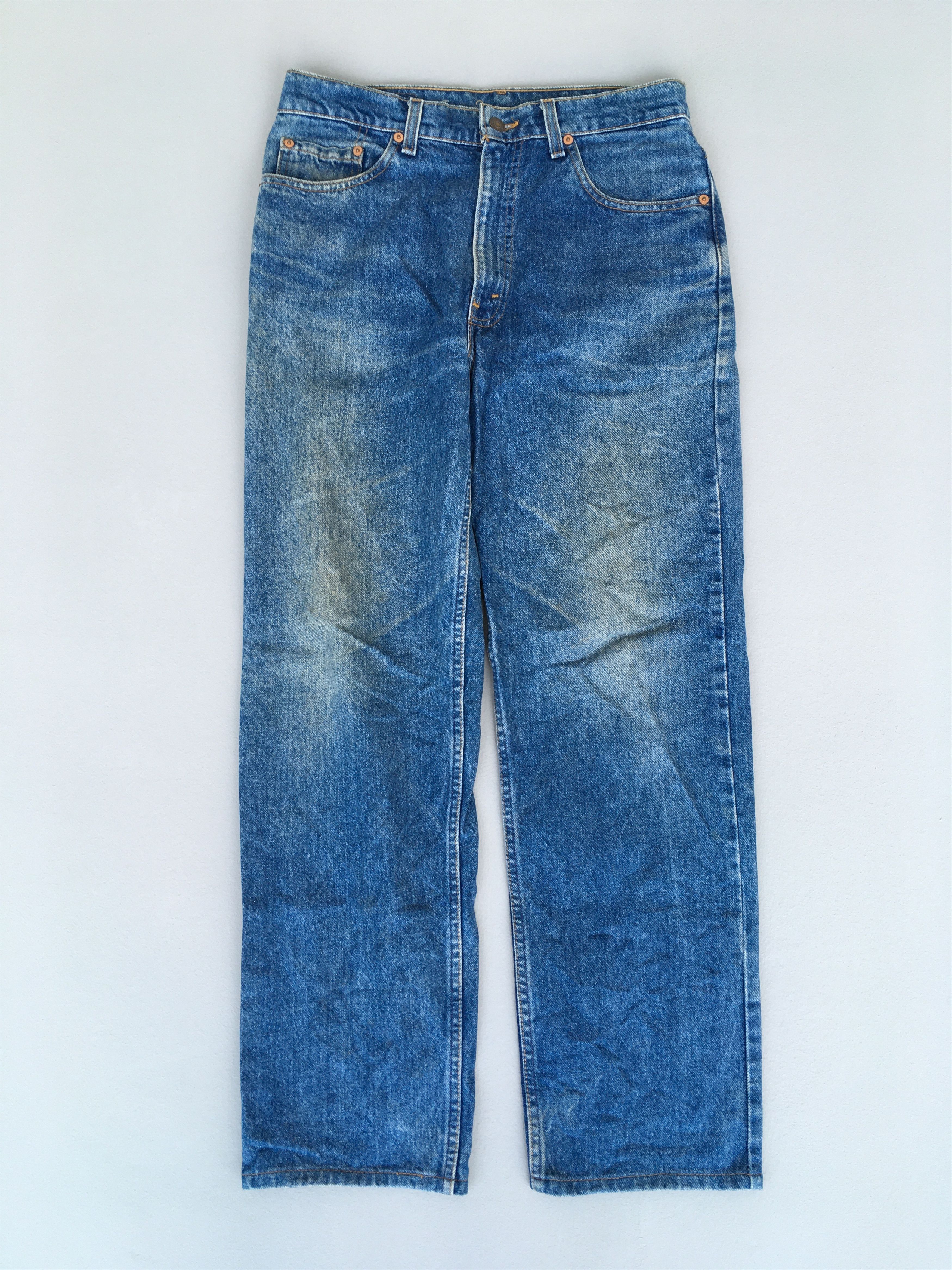 image of Size 30X29 Vintage 80's Levi's 510 Dark Blue Stonewash Jeans, Men's