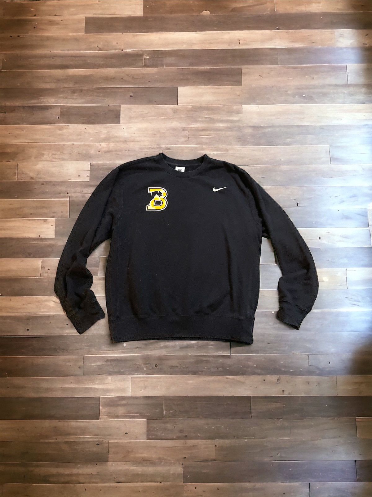 Nike Nike Mini Swoosh Black Crewneck Sweatshirt Size M Size US M / EU 48-50 / 2 - 1 Thumbnail
