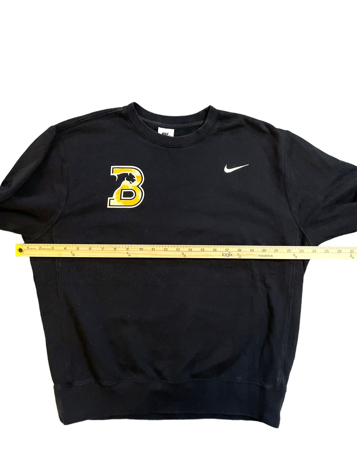 Nike Nike Mini Swoosh Black Crewneck Sweatshirt Size M Size US M / EU 48-50 / 2 - 2 Thumbnail