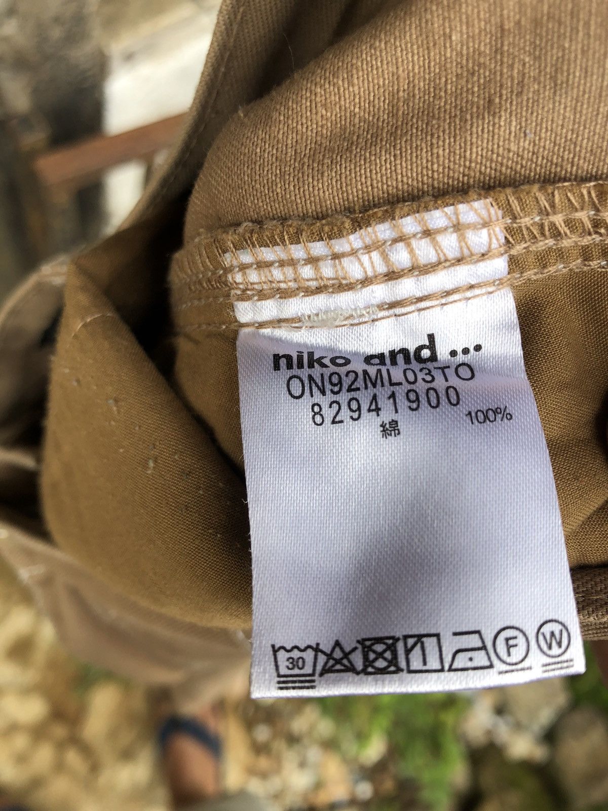 Japanese Brand Niko And Style Baggy Workers Pants Size US 35 - 4 Thumbnail