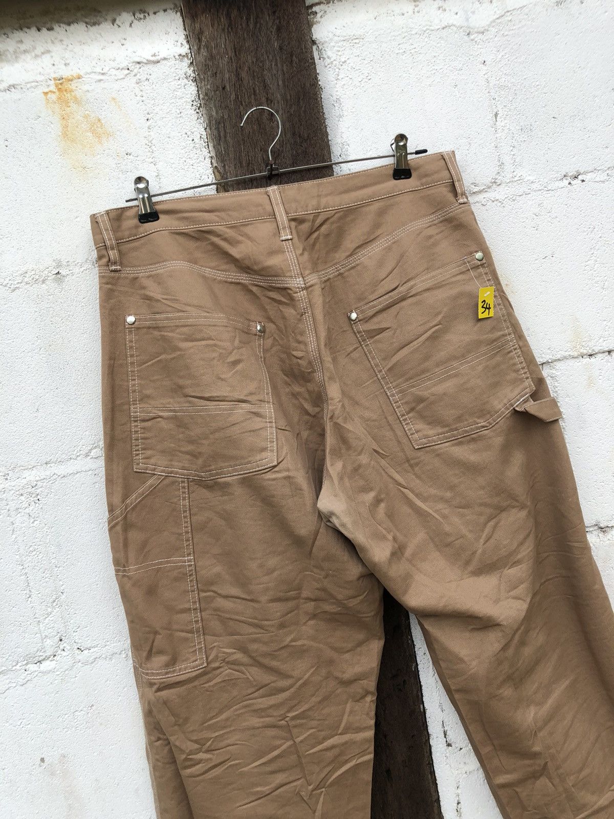 Japanese Brand Niko And Style Baggy Workers Pants Size US 35 - 5 Thumbnail