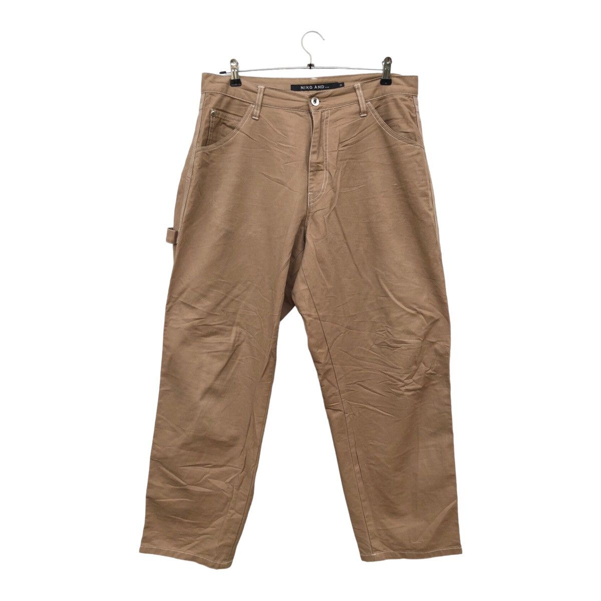 Japanese Brand Niko And Style Baggy Workers Pants Size US 35 - 1 Thumbnail