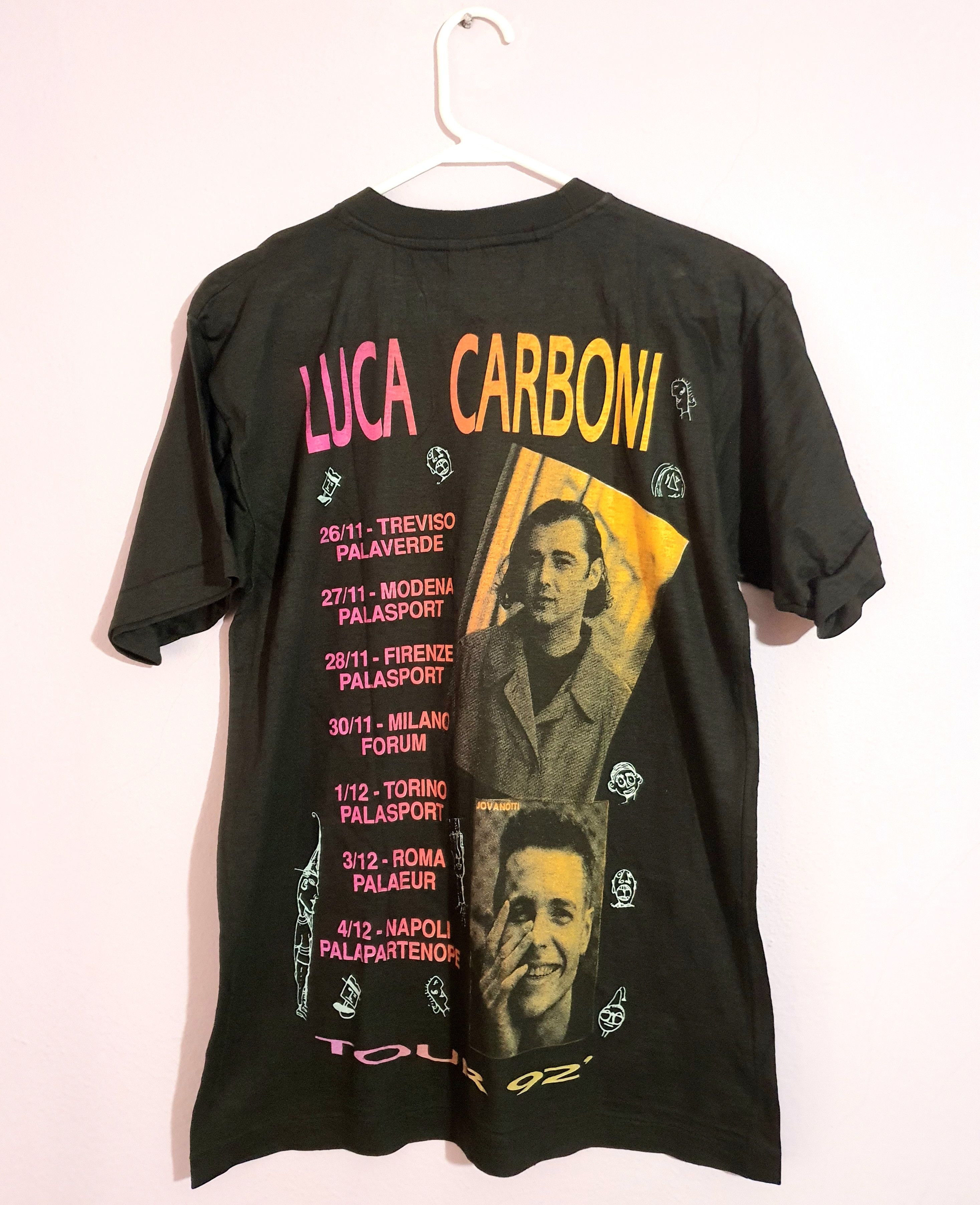 Band Tees Luca Carboni Bestiale Vintage 1992 Tour Size US L / EU 52-54 / 3 - 3 Thumbnail