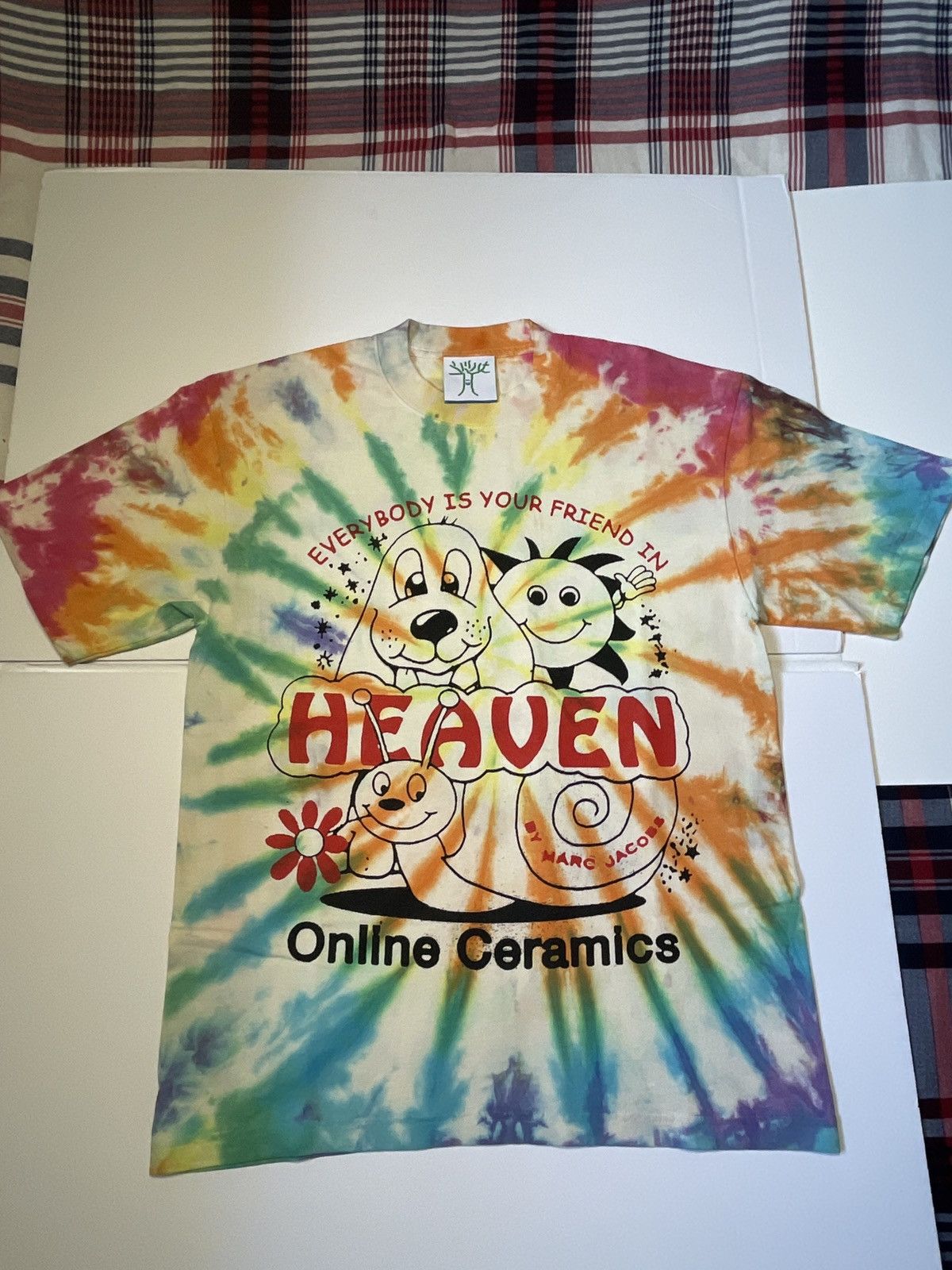Online Ceramics Everybody is your friend in heaven tee Size US M / EU 48-50 / 2 - 2 Thumbnail