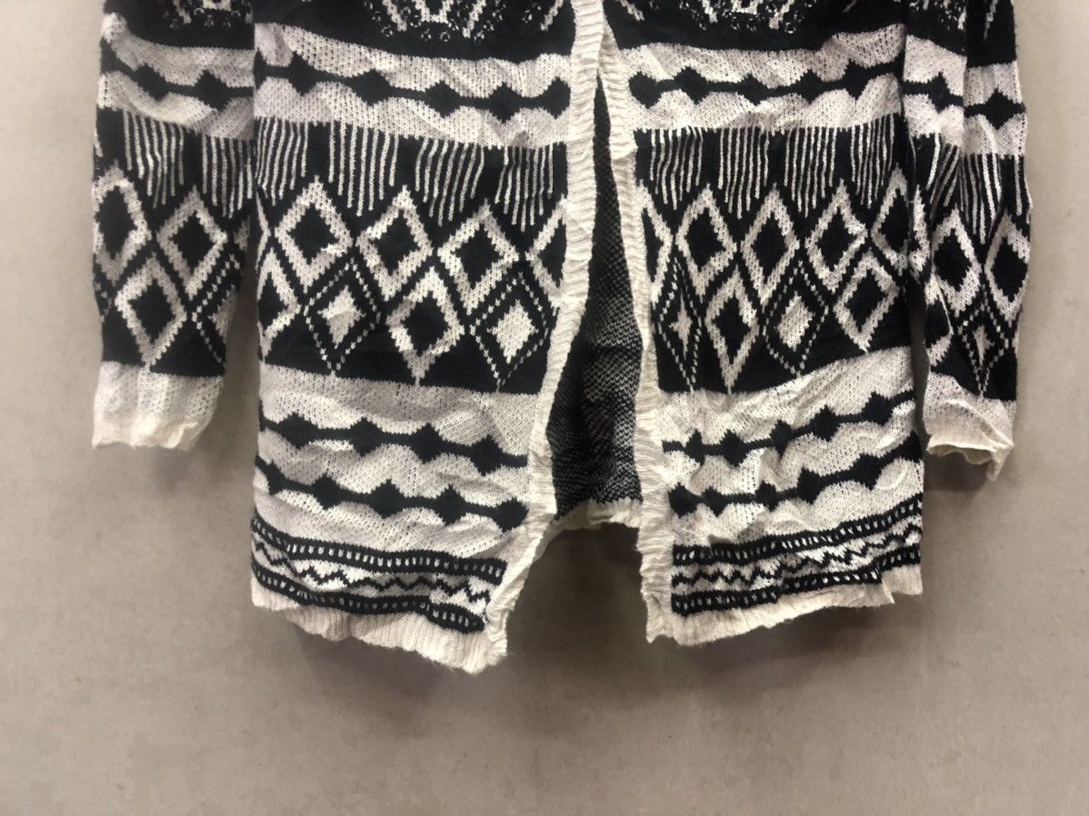 Japanese Brand Patterned RyuRyu knitwear cardigan one button Size US M / EU 48-50 / 2 - 5 Thumbnail