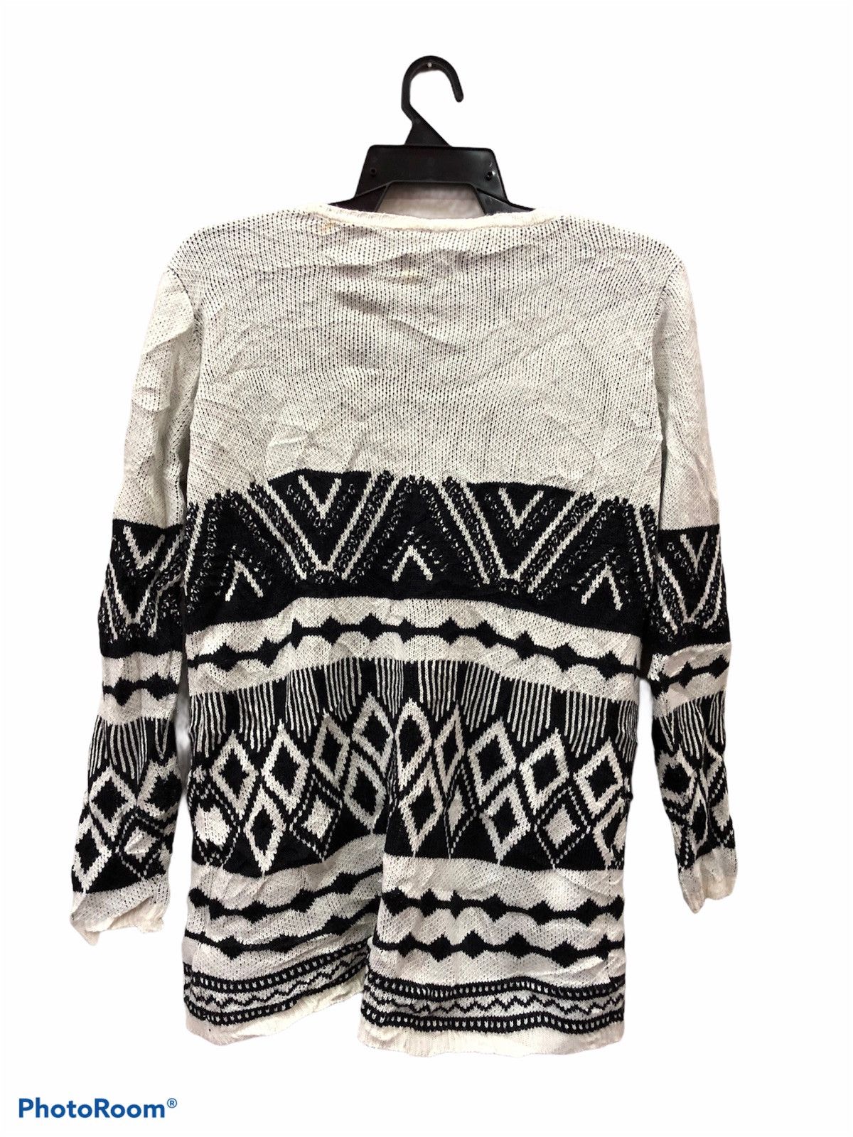 Japanese Brand Patterned RyuRyu knitwear cardigan one button Size US M / EU 48-50 / 2 - 2 Thumbnail