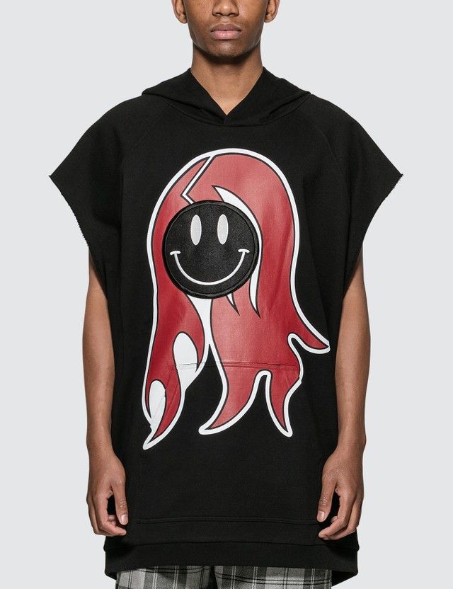 Raf Simons Raf Simons Smiley Sleeveless Hoodie Size US S / EU 44-46 / 1 - 3 Thumbnail