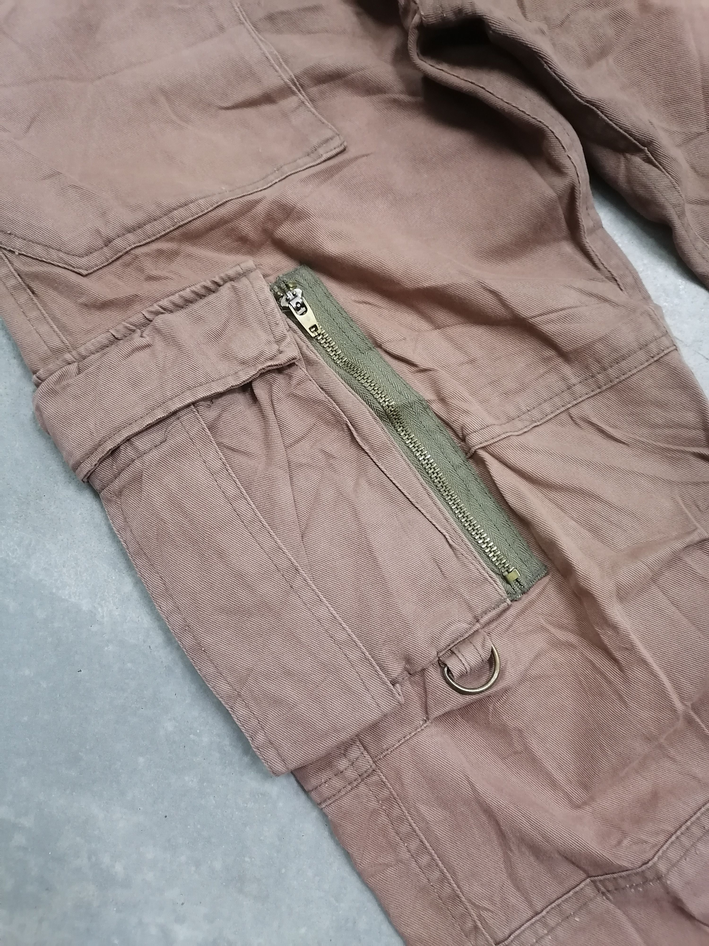 20471120 × Beauty Beast Sickkk🔥003.Army Faded Brown Tactical Parachute Pants⚡⚡⚡ Size US 29 - 5 Thumbnail