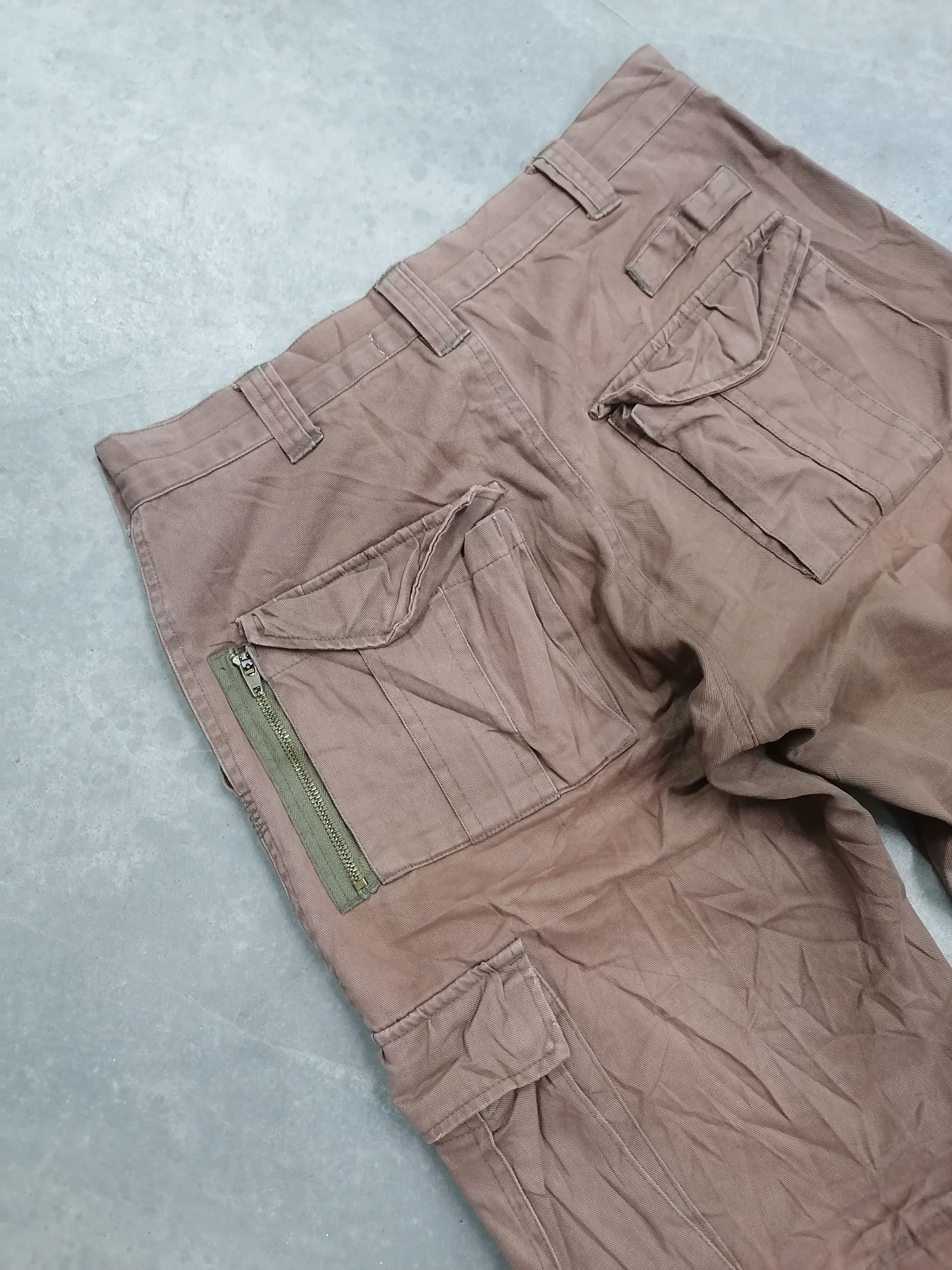 20471120 × Beauty Beast Sickkk🔥003.Army Faded Brown Tactical Parachute Pants⚡⚡⚡ Size US 29 - 8 Thumbnail
