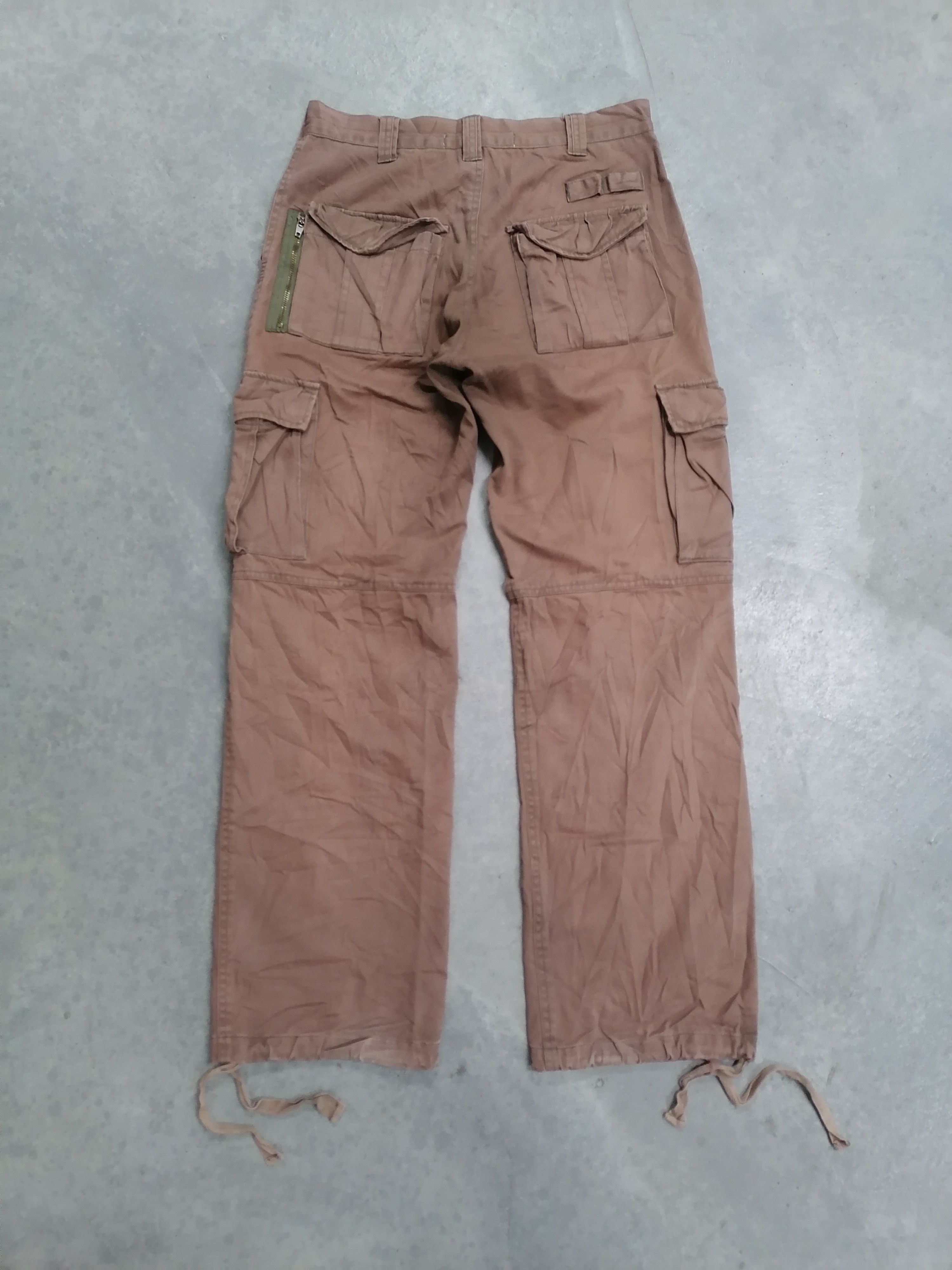20471120 × Beauty Beast Sickkk🔥003.Army Faded Brown Tactical Parachute Pants⚡⚡⚡ Size US 29 - 7 Thumbnail