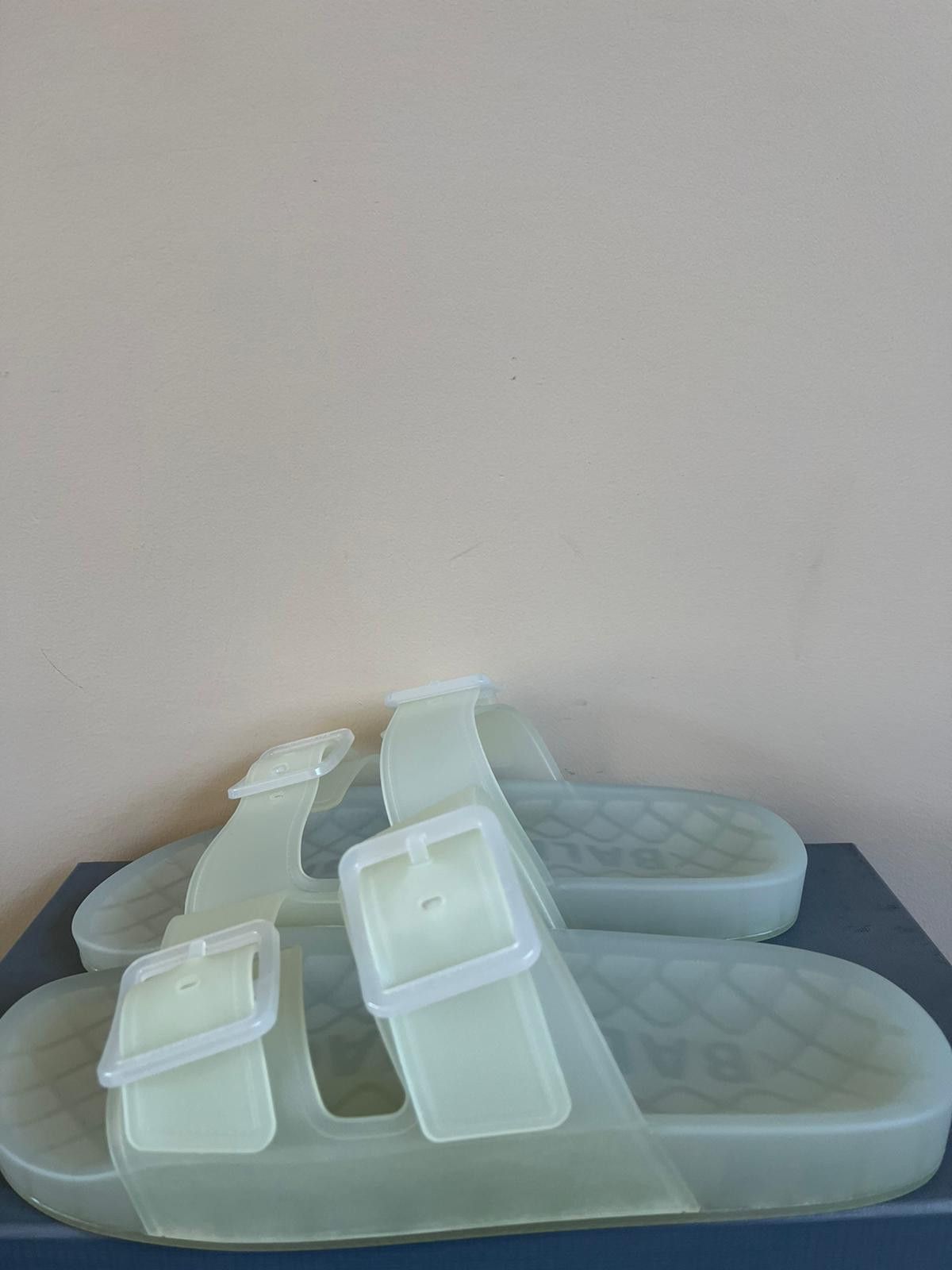 Balenciaga Transparent Mallorca Sandals in White Size US 11 / EU 44 - 9 Thumbnail
