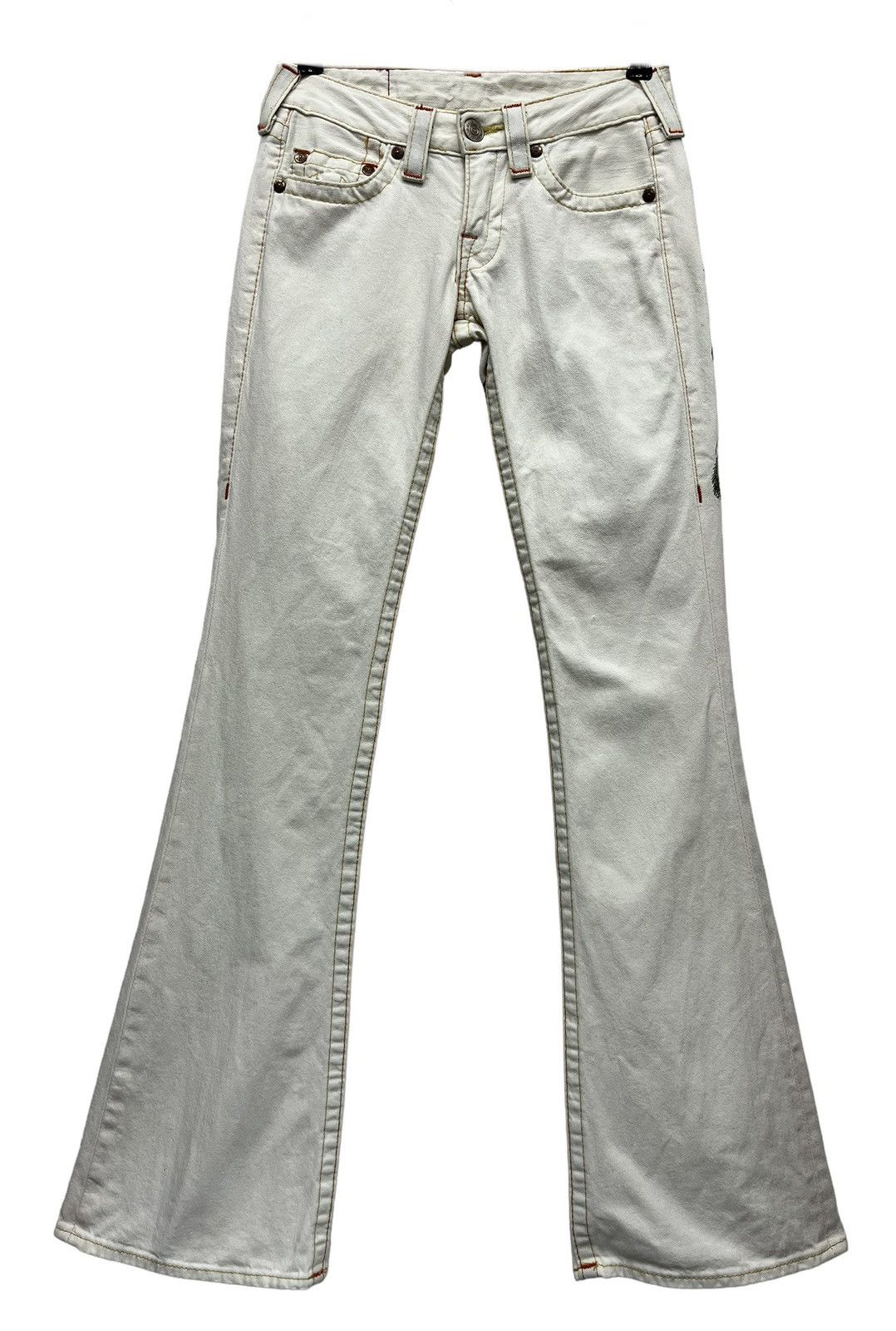 Hot Model Sex 🔥TRUE RELIGION BOBBY 💥VERY RARE💥Embroidery Flared USA Size 25" / US 0 / IT 36 - 4 Thumbnail