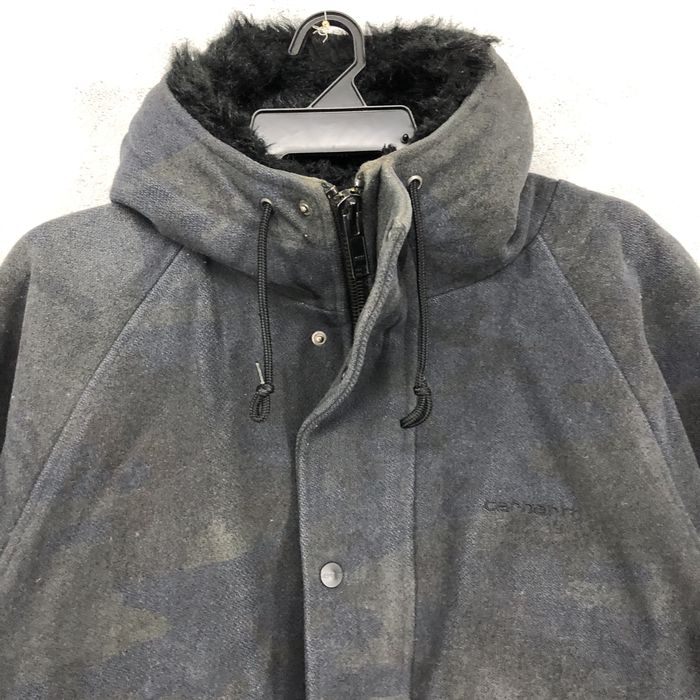 Vintage Vintage Carhartt Camo Zipper Hoodie Jacket Grailed