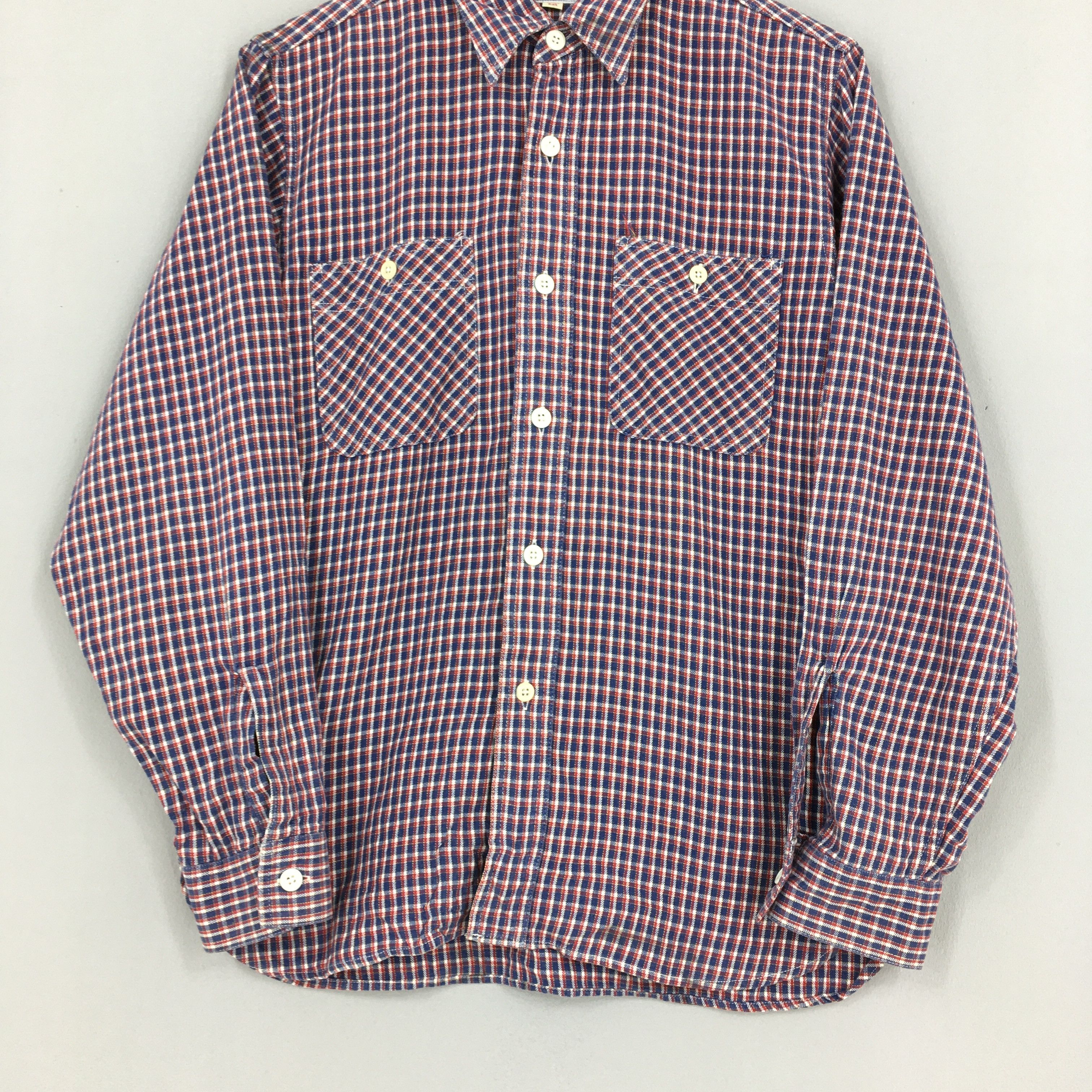 Japanese Brand × Sugar Cane Vintage Sugar Cane Japan Checkered Gingham Oxfords Small Size US S / EU 44-46 / 1 - 3 Thumbnail