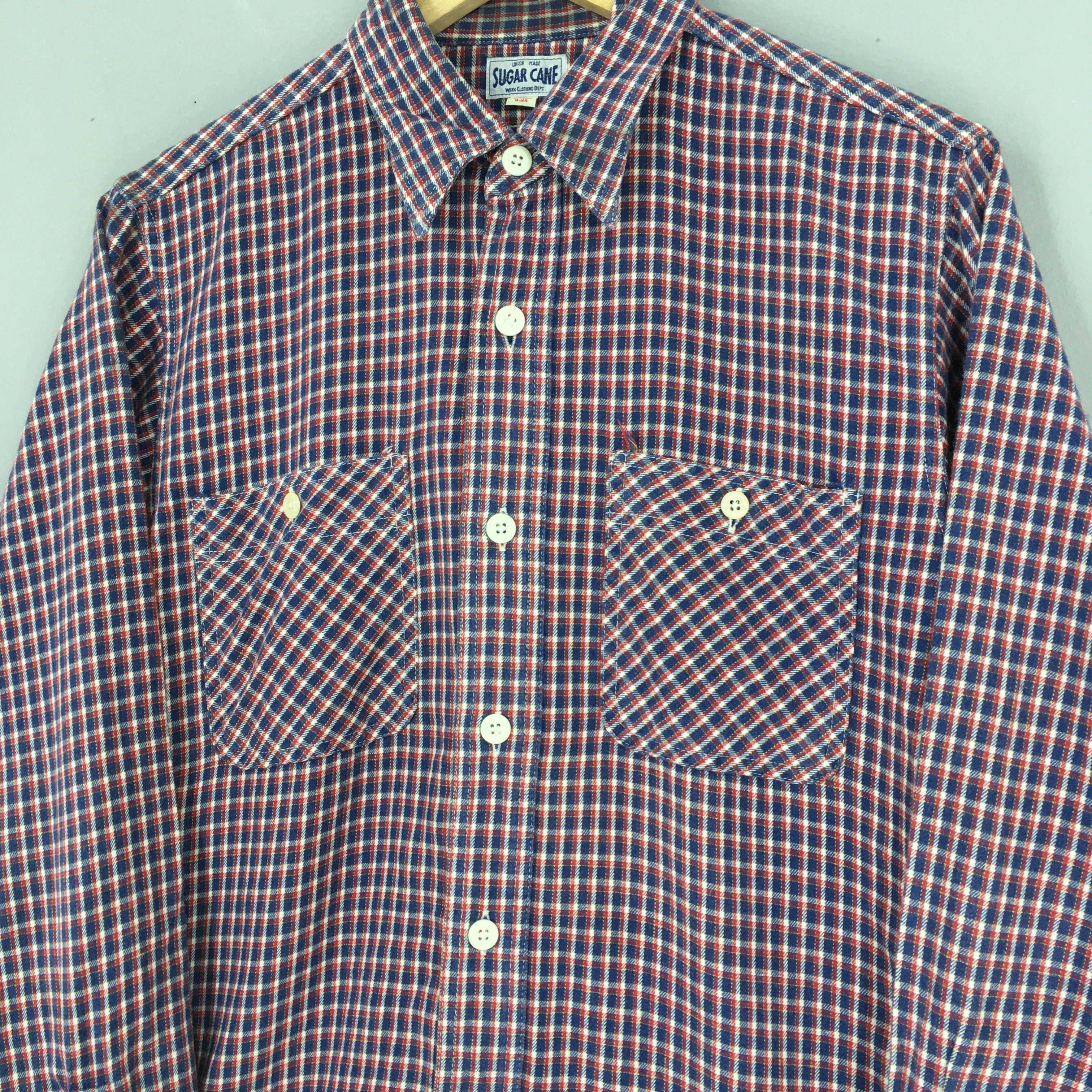 Japanese Brand × Sugar Cane Vintage Sugar Cane Japan Checkered Gingham Oxfords Small Size US S / EU 44-46 / 1 - 4 Thumbnail