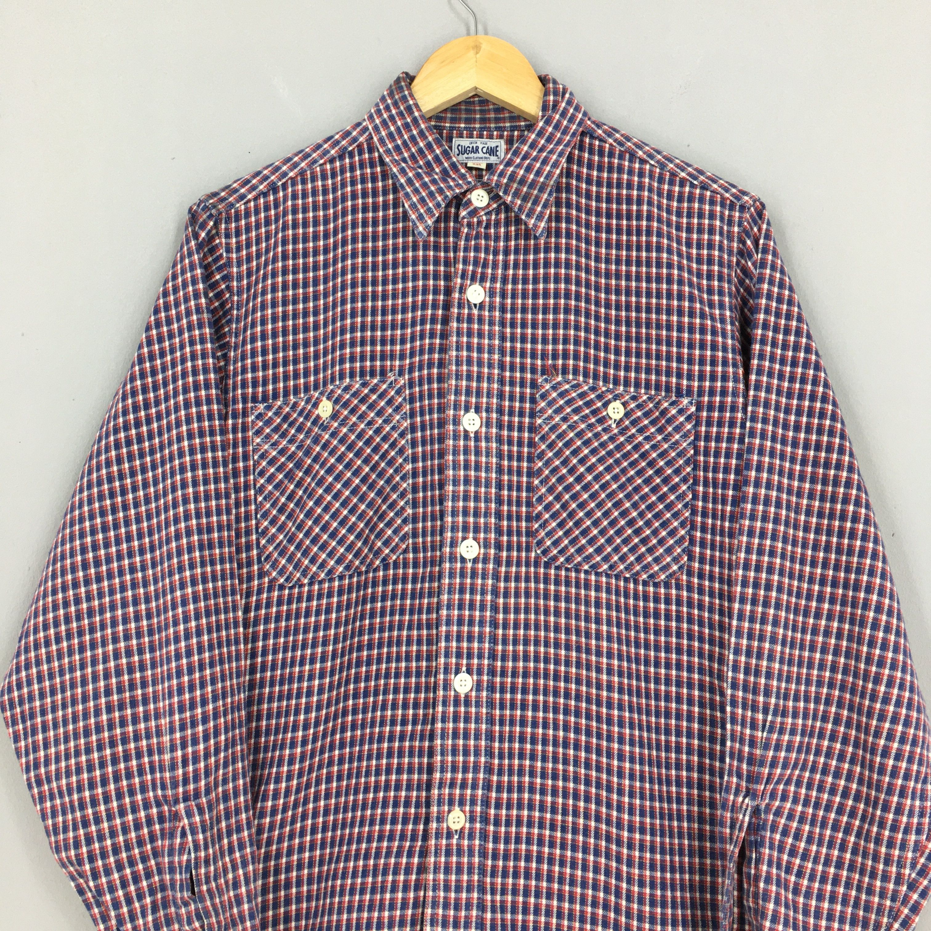 Japanese Brand × Sugar Cane Vintage Sugar Cane Japan Checkered Gingham Oxfords Small Size US S / EU 44-46 / 1 - 2 Thumbnail