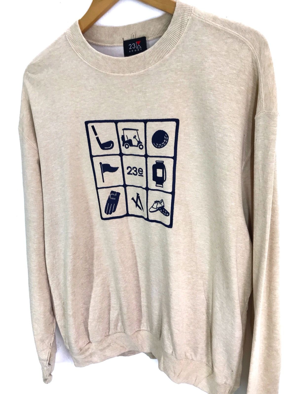Japanese Brand × Vintage Japanese Brand 23e SPORT Embroidered Pullover Sweatshirt Size US L / EU 52-54 / 3 - 4 Thumbnail