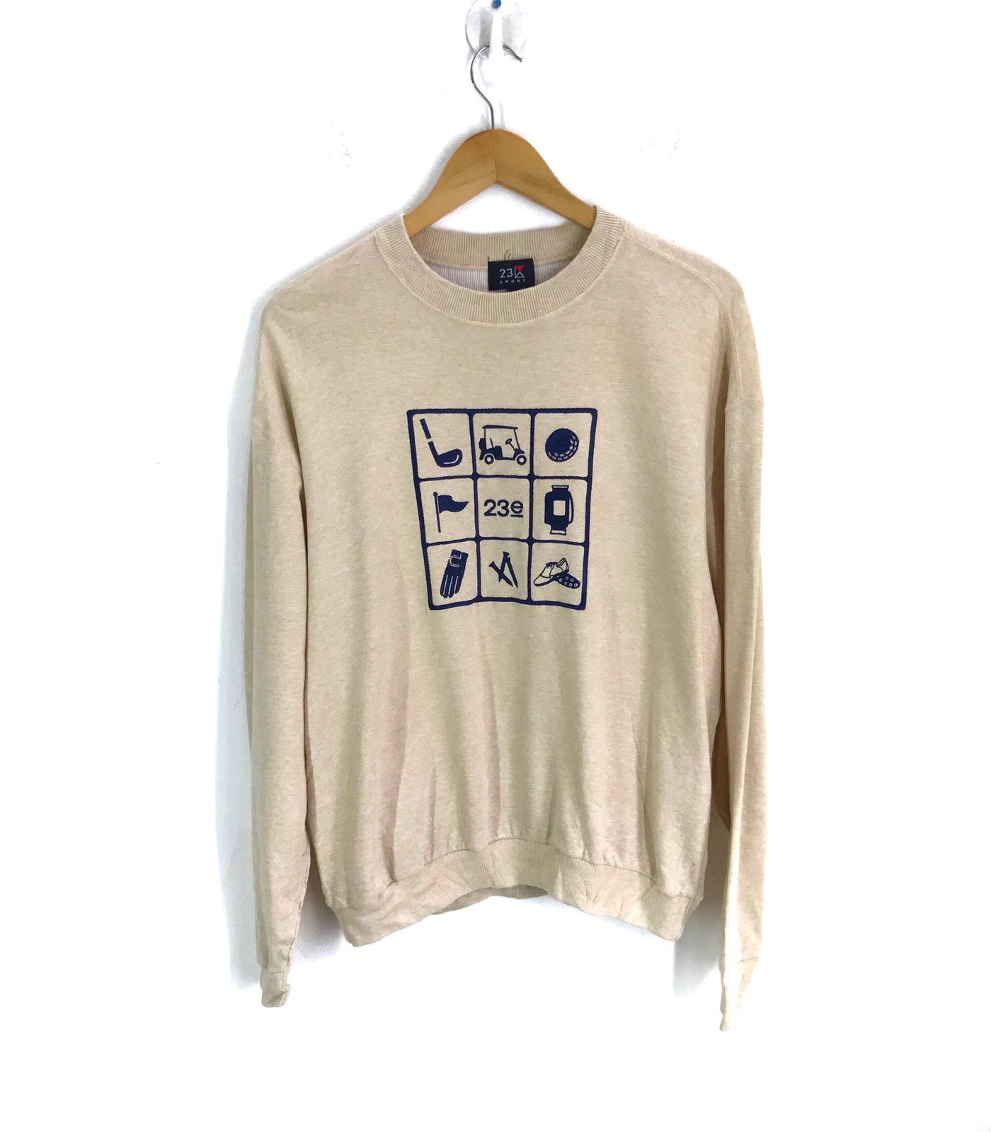 Japanese Brand × Vintage Japanese Brand 23e SPORT Embroidered Pullover Sweatshirt Size US L / EU 52-54 / 3 - 1 Thumbnail