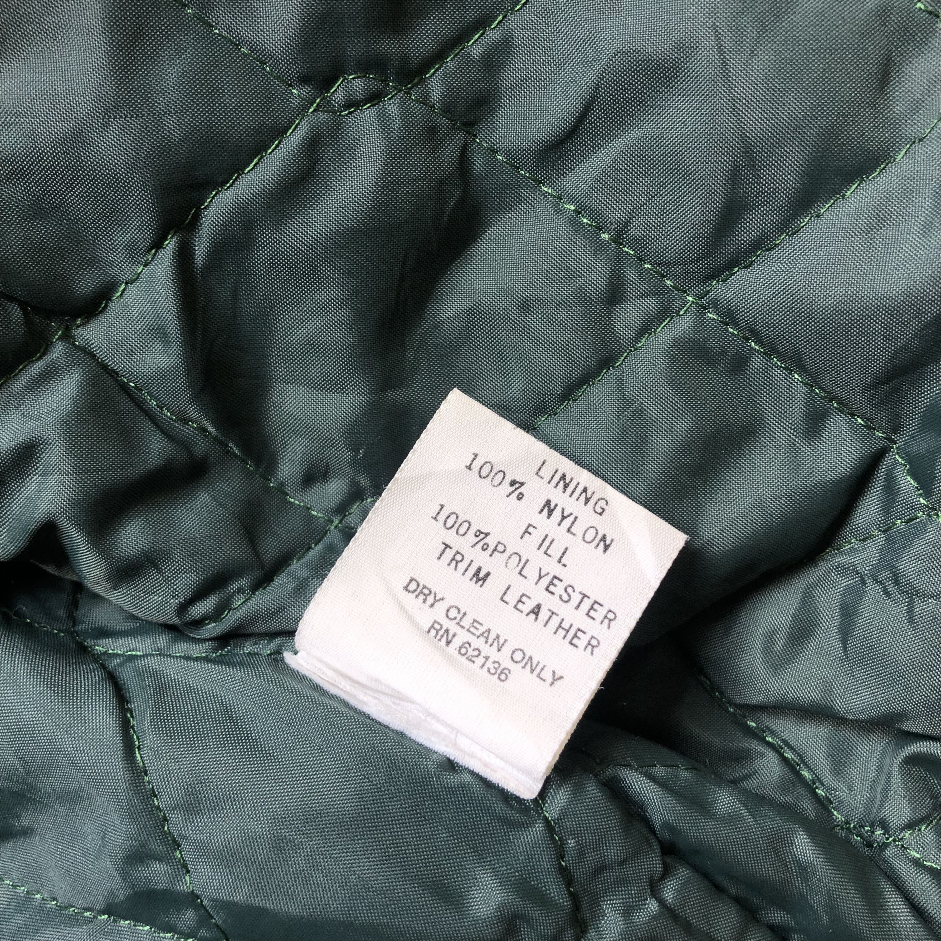 Guess × Vintage Vintage very worn Guess Spell Out Letterman Varsity Jacket Size US L / EU 52-54 / 3 - 12 Thumbnail
