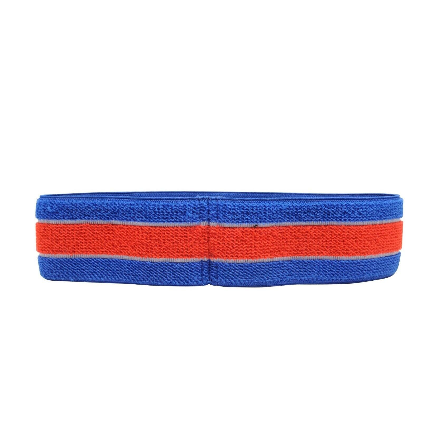 Gucci GG Logo Headband Blue Red Jacquard Web Striped - 01075 Size ONE SIZE - 3 Thumbnail