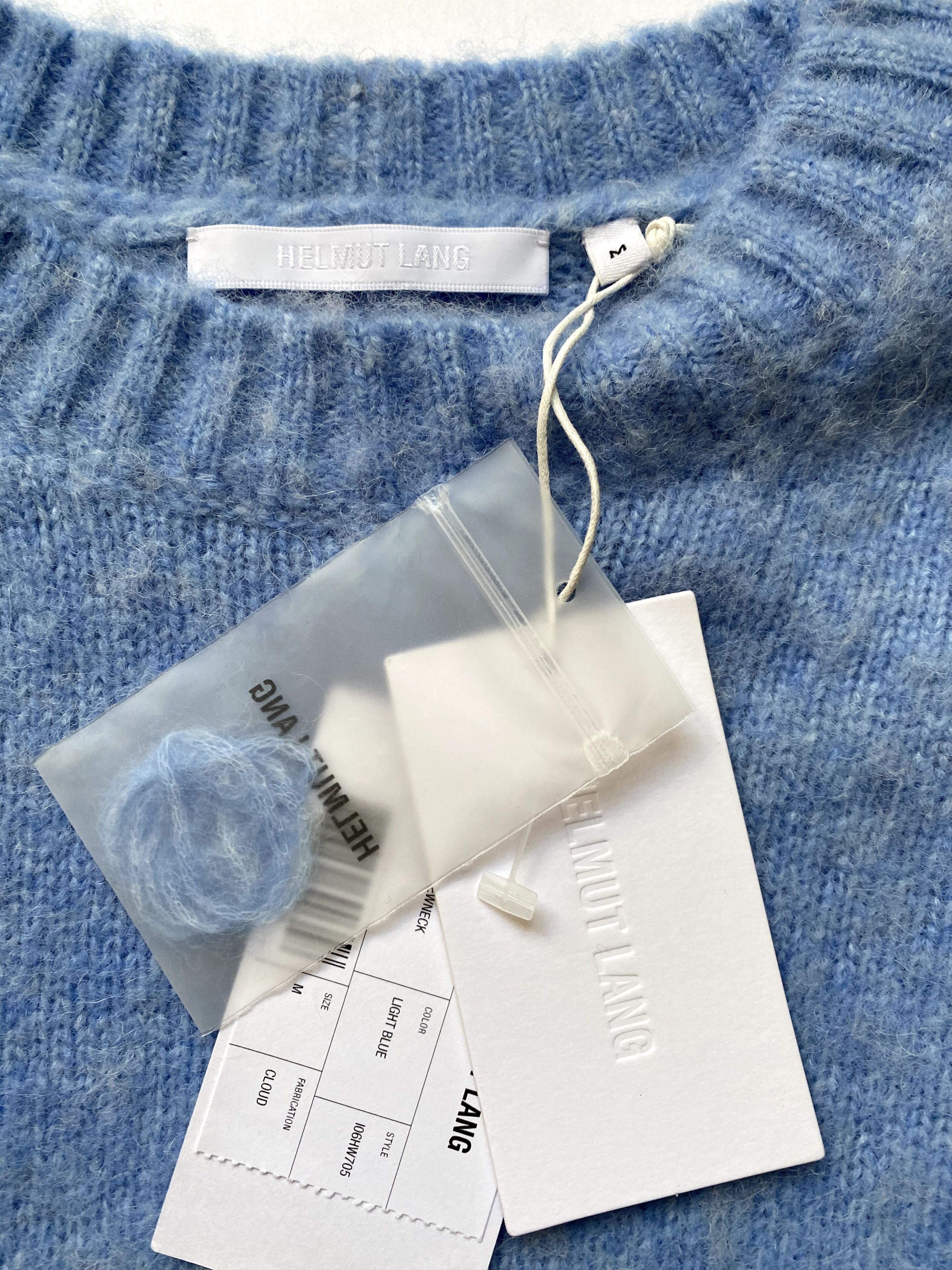 Helmut Lang ⚡️QUICK SALE⚡️Helmut Lang Blue Wool Alpaca Knit Size M / US 6-8 / IT 42-44 - 3 Thumbnail